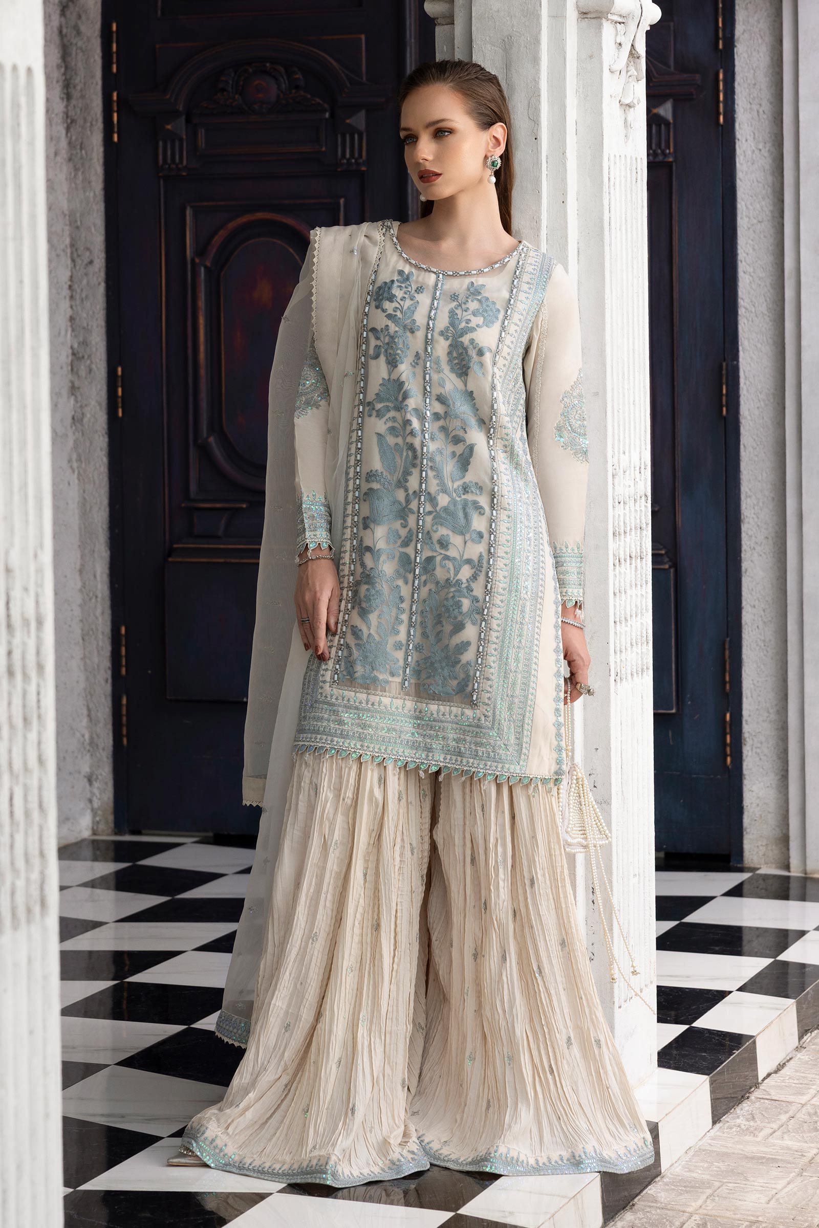 Maria B | Eid Collection 26 | 3 Piece Embroidered Organza Suit