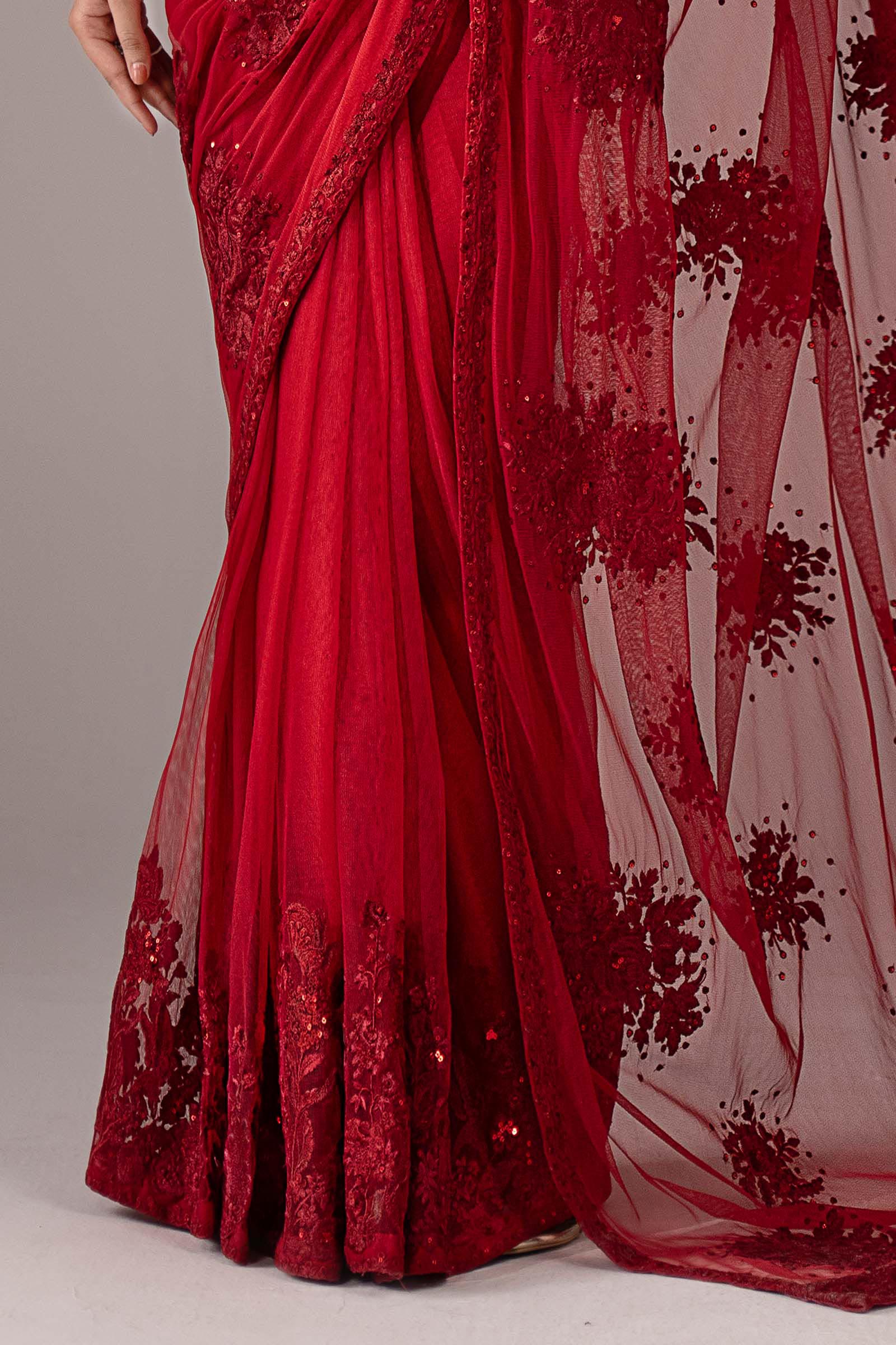 Maria B | Eid Collection 26 | Embroidered Chiffon Saree