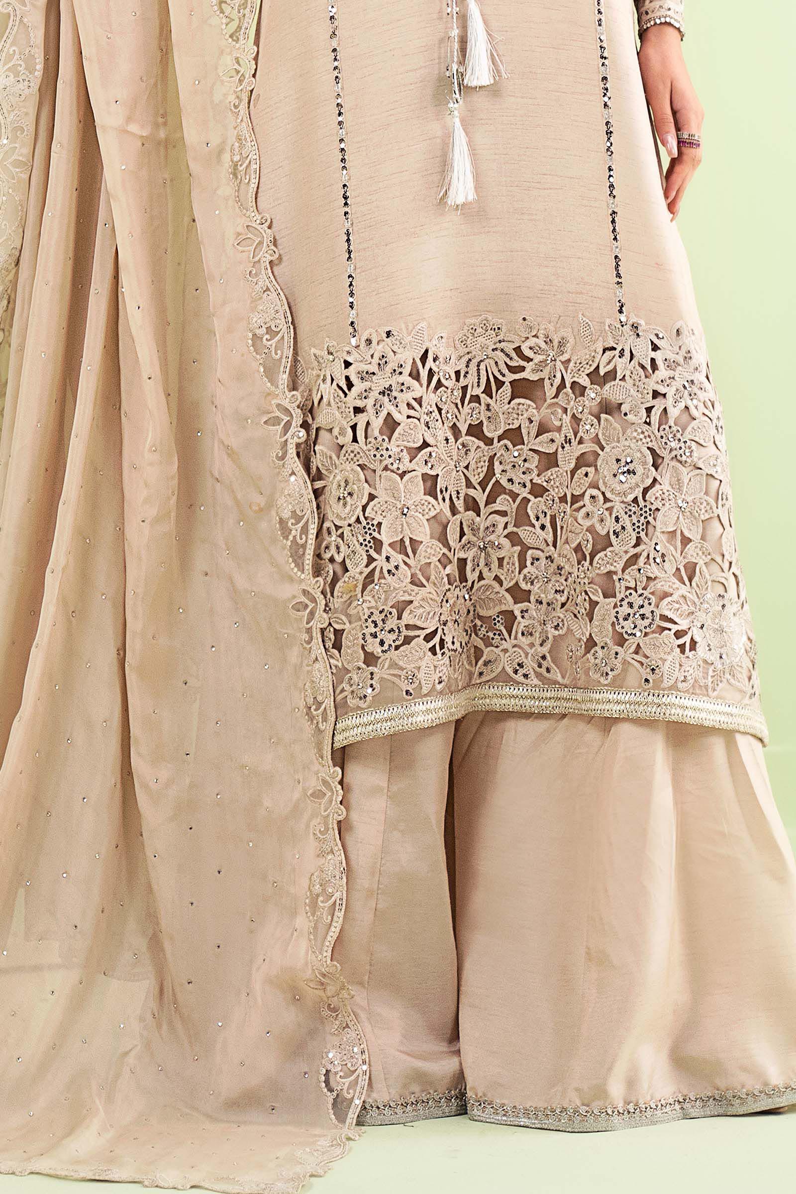 Maria B | Eid Collection 26 | 3 Piece Embroidered Raw Silk Suit