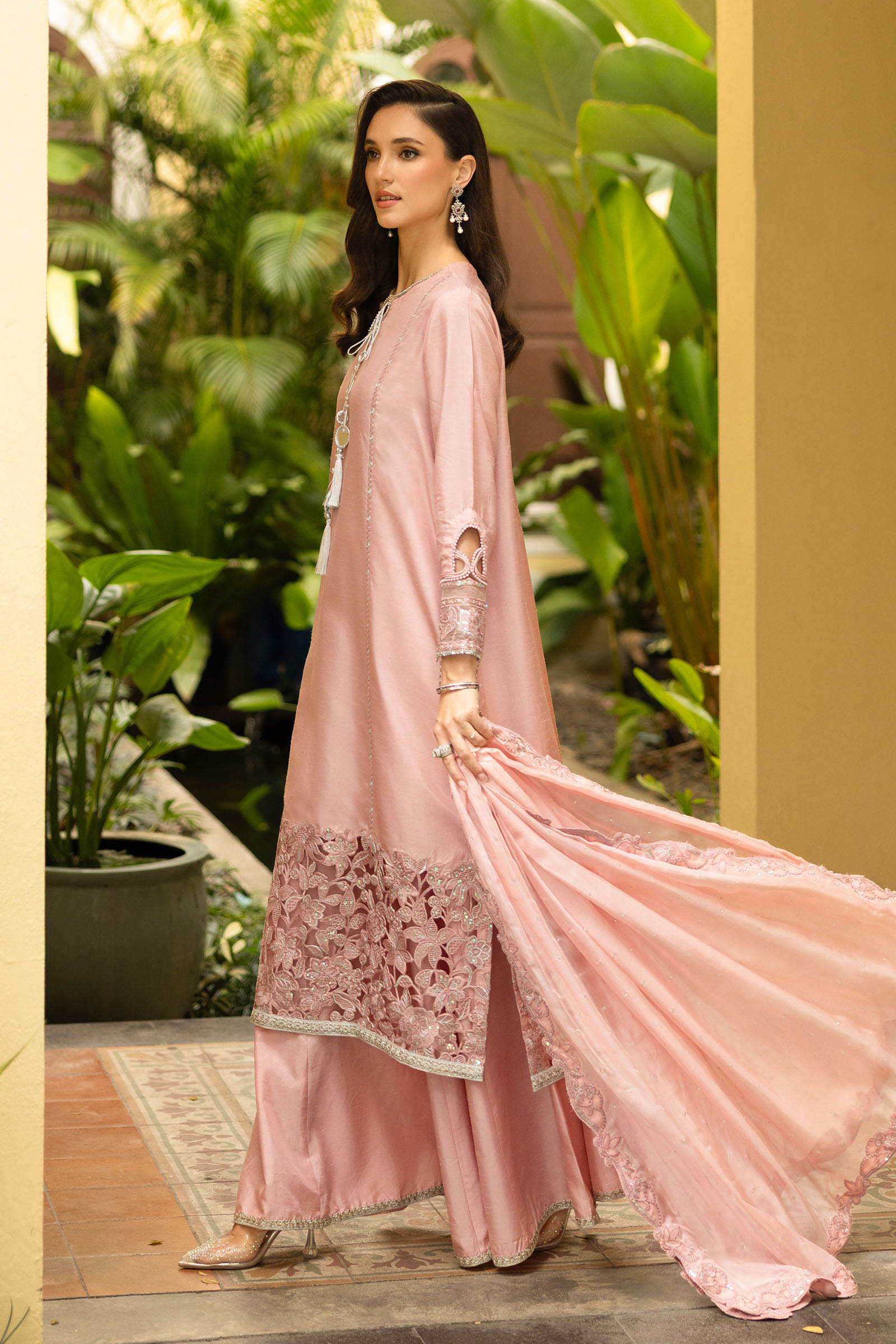 Maria B | Eid Collection 26 | 3 Piece Embroidered Raw Silk Suit