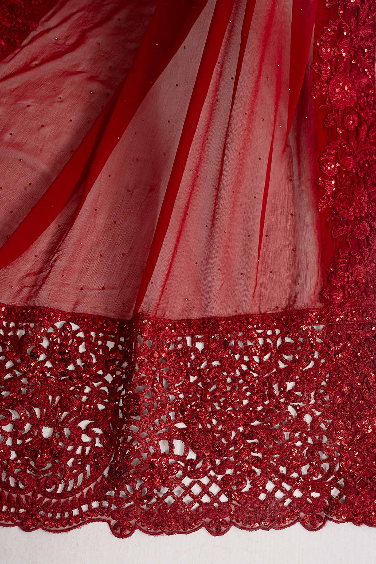 Maria B | Eid Collection 26 | Embroidered Chiffon Saree