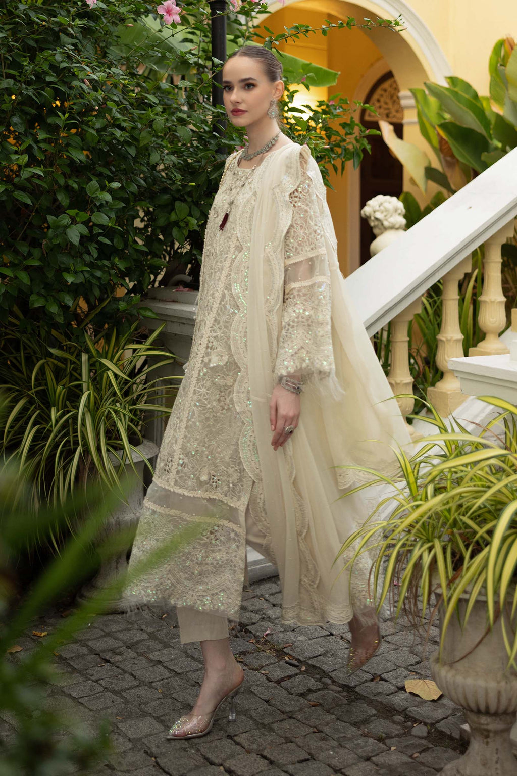 Maria B | Eid Collection 26 | 3 Piece Embroidered Organza Suit