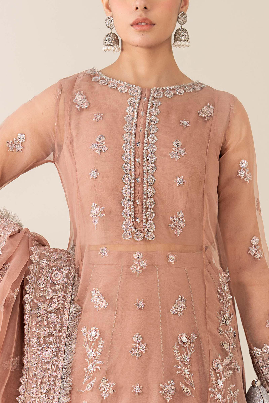Maria B | Eid Collection 26 | 3 Piece Embroidered Organza Suit