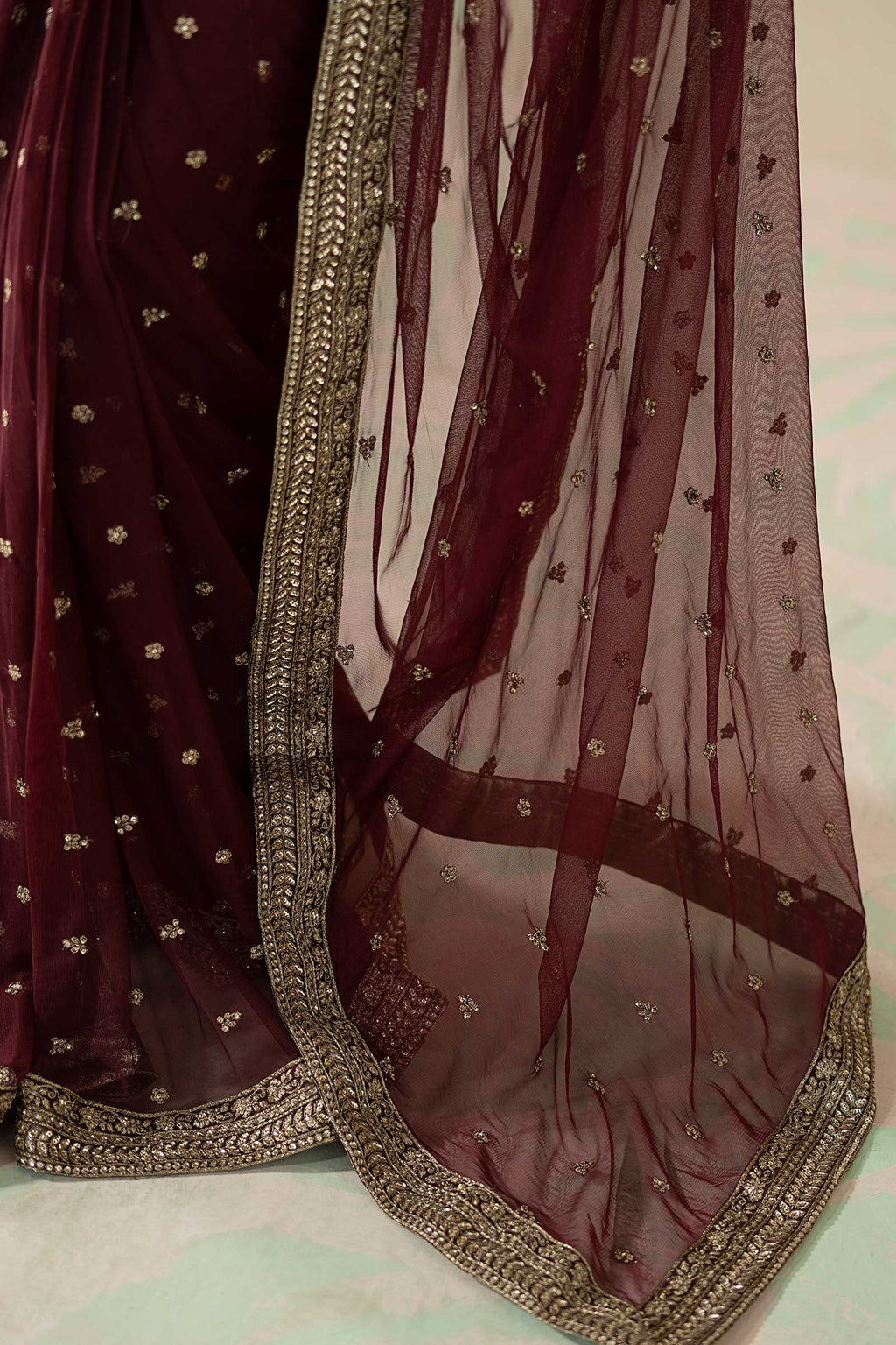 Maria B | Eid Collection 26 | Embroidered Net Saree