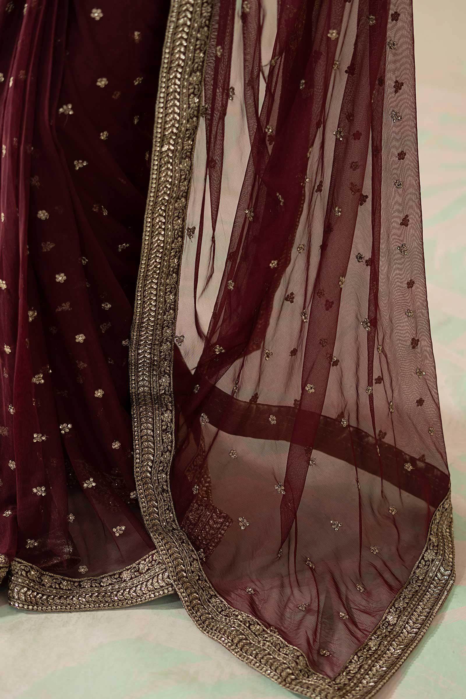 Maria B | Eid Collection 26 | Embroidered Net Saree