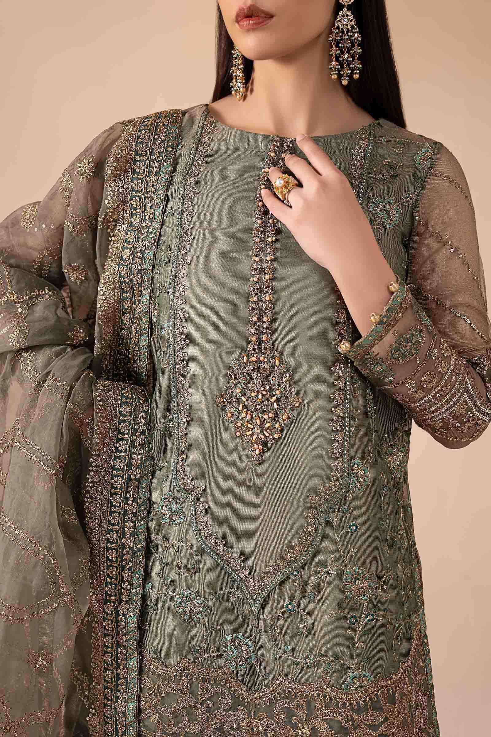 Maria B | Eid Collection 26 | 3 Piece Embroidered Zari Net Suit