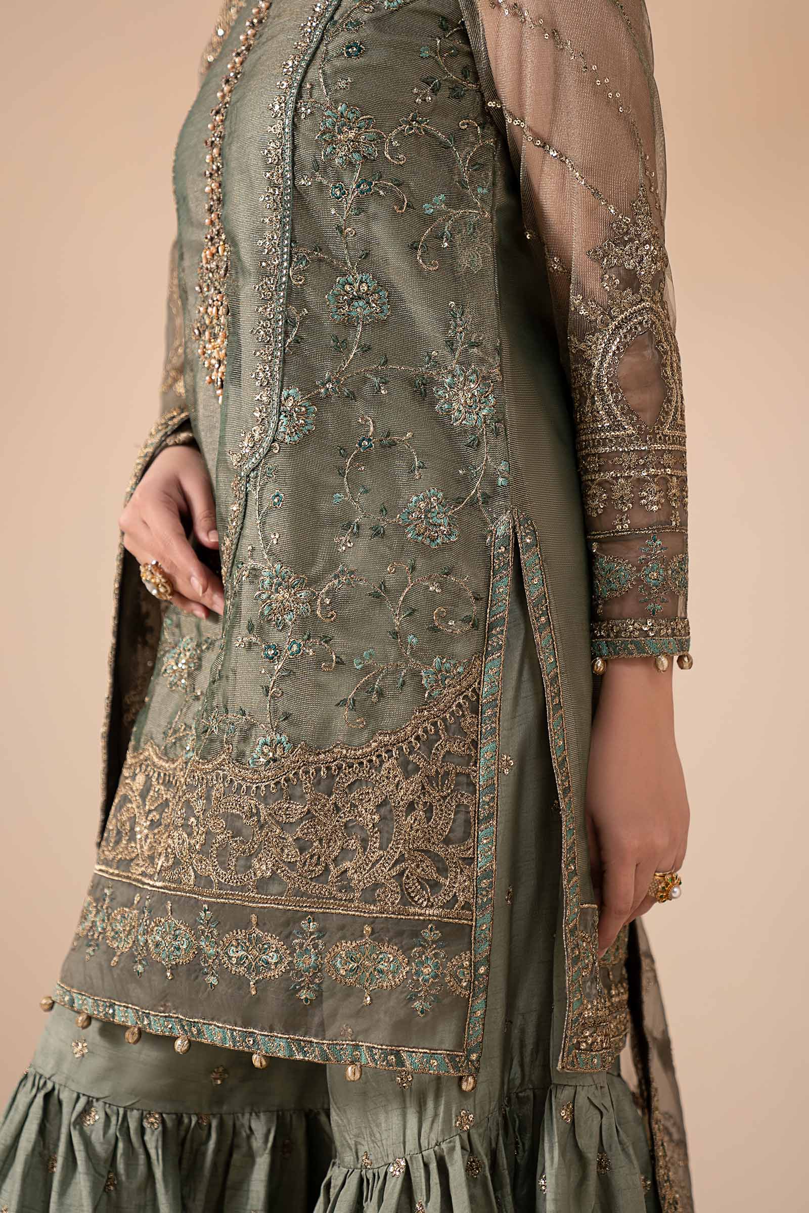 Maria B | Eid Collection 26 | 3 Piece Embroidered Zari Net Suit