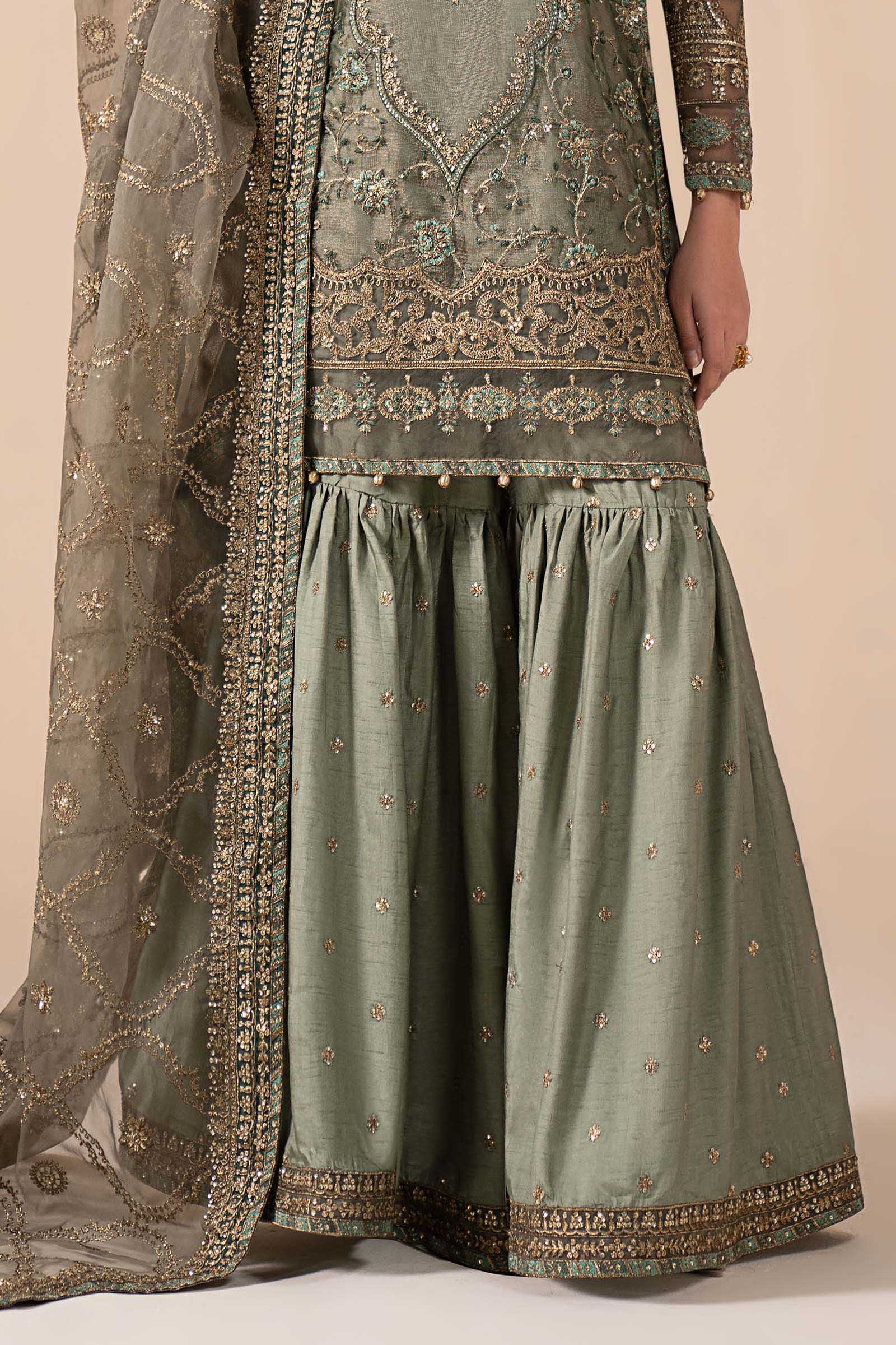 Maria B | Eid Collection 26 | 3 Piece Embroidered Zari Net Suit
