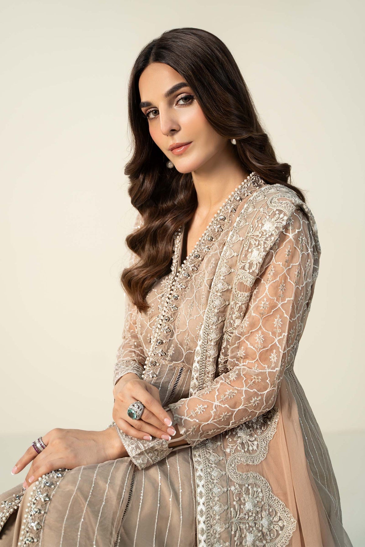 Maria B | Formal Wears | Organza Suit | SF-W24-70