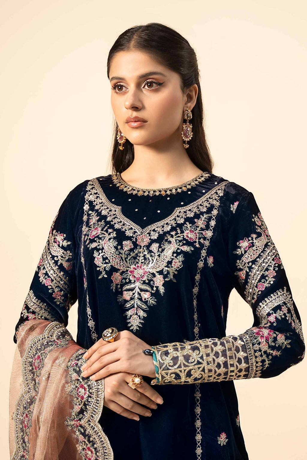 Maria B | Formal Wears | Velvet Suit | SF-W24-80