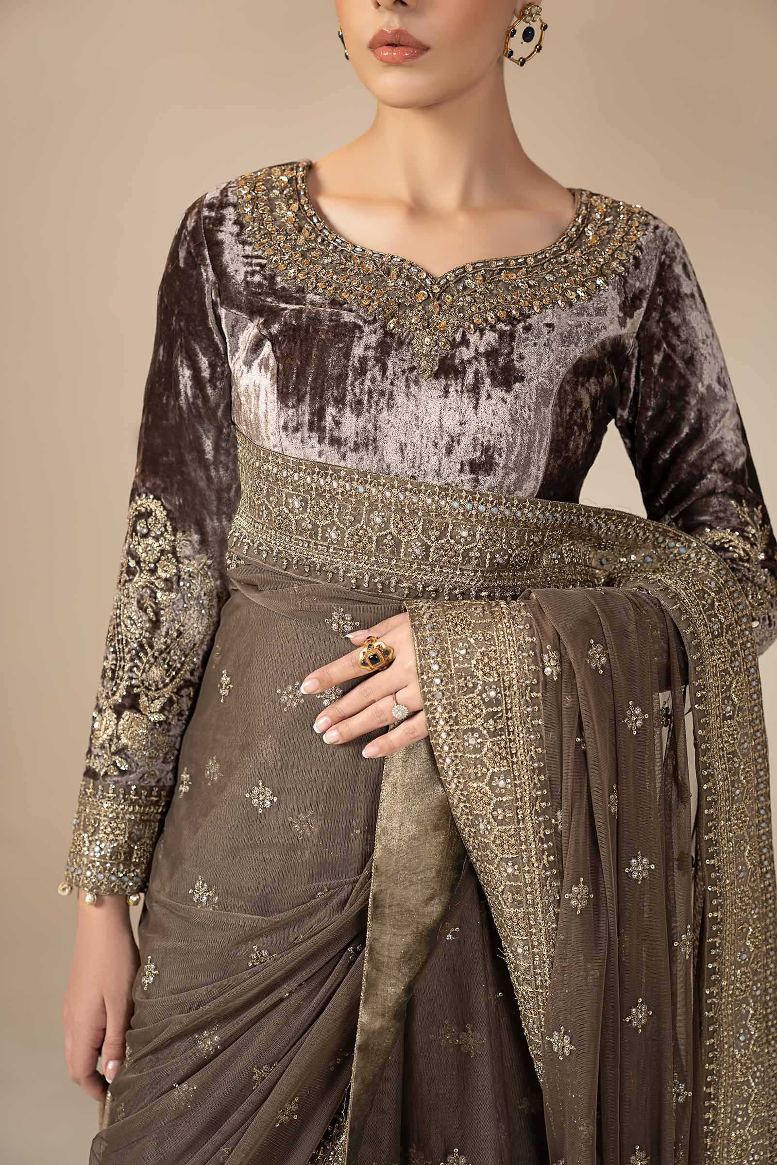 Maria B | Eid Collection 26 | Embroidered Net Saree