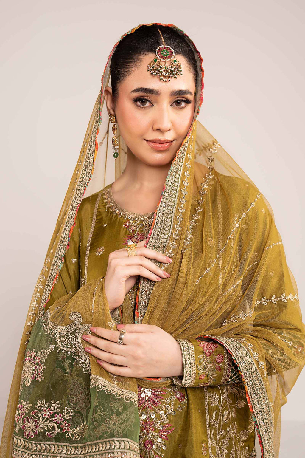 Maria B | Eid Collection 26 | 3 Piece Embroidered Raw Silk Suit