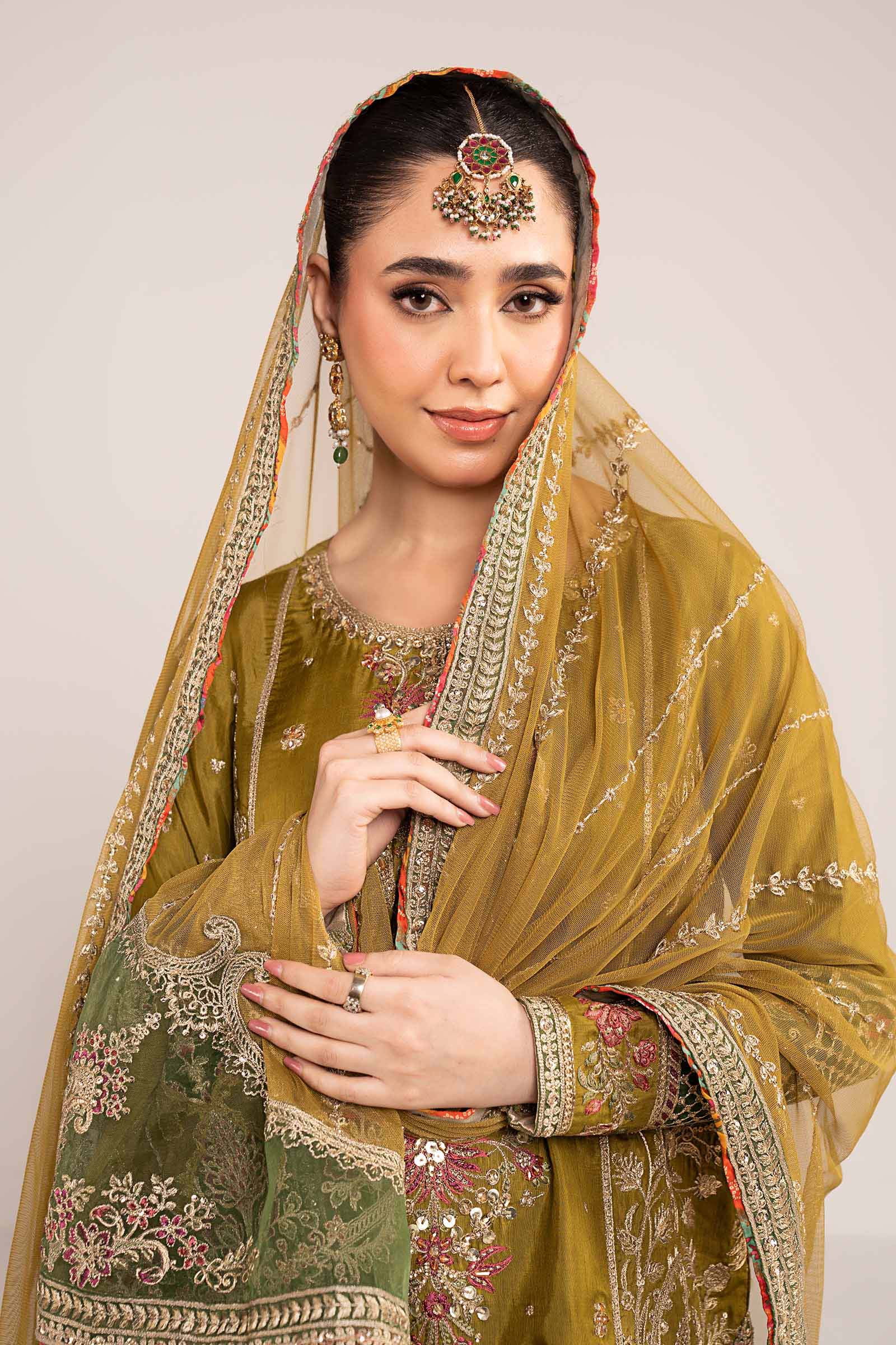 Maria B | Eid Collection 26 | 3 Piece Embroidered Raw Silk Suit