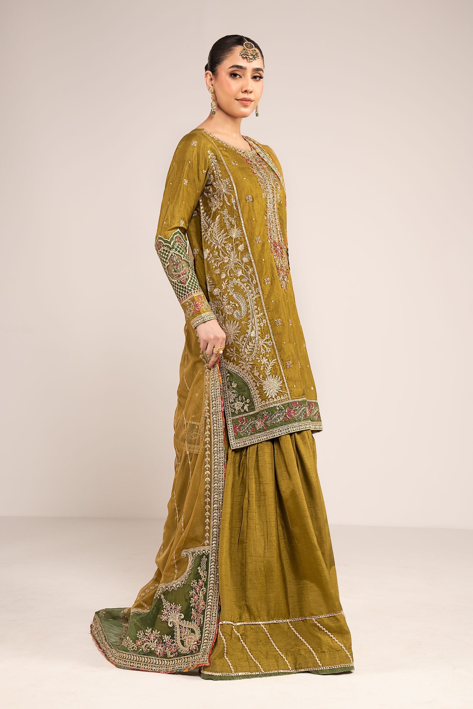 Maria B | Eid Collection 26 | 3 Piece Embroidered Raw Silk Suit