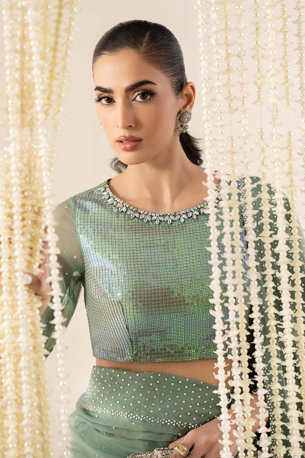 Maria B | Eid Collection 26 | Embellished Organza Saree