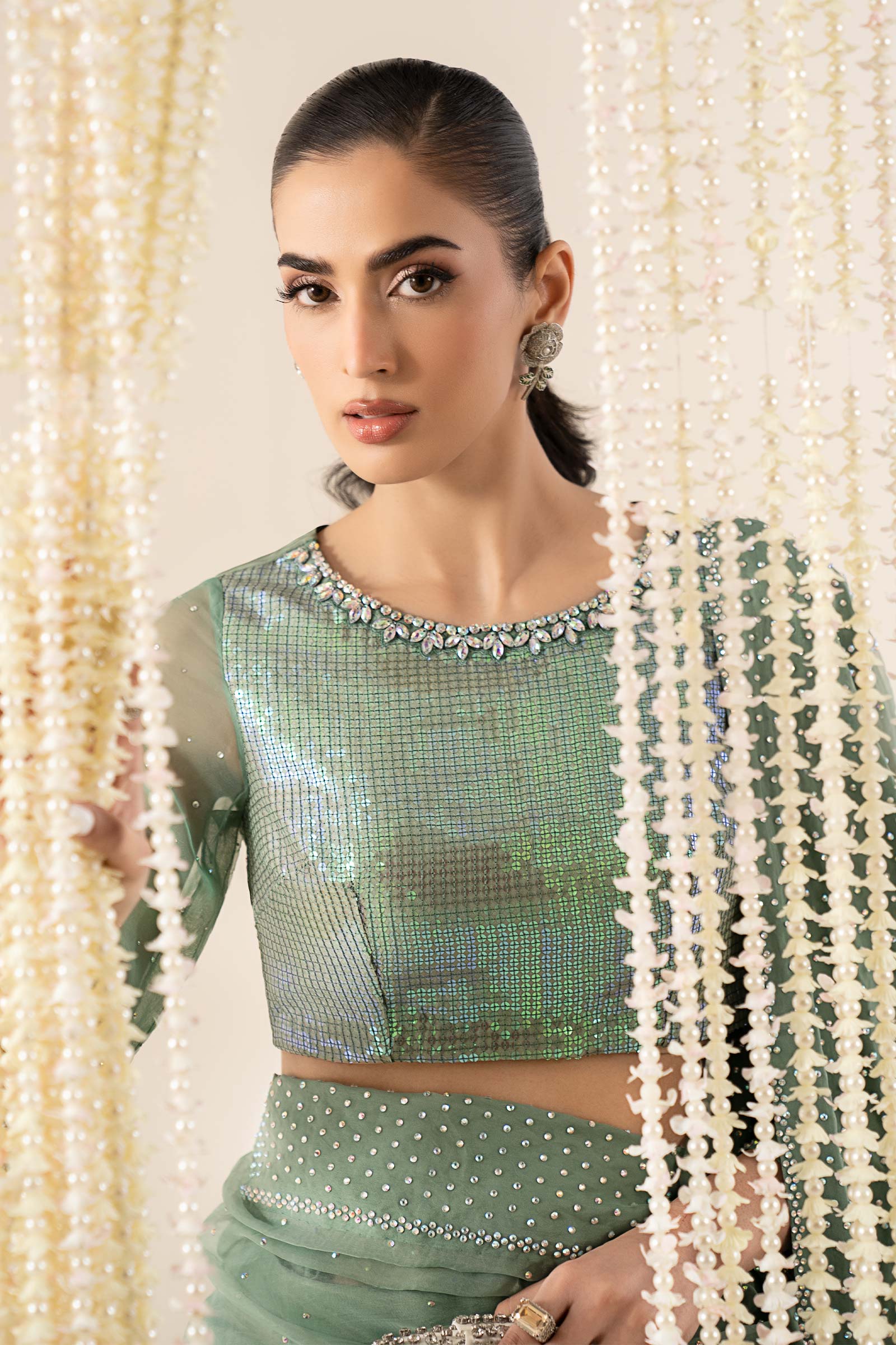Maria B | Eid Collection 26 | Embellished Organza Saree