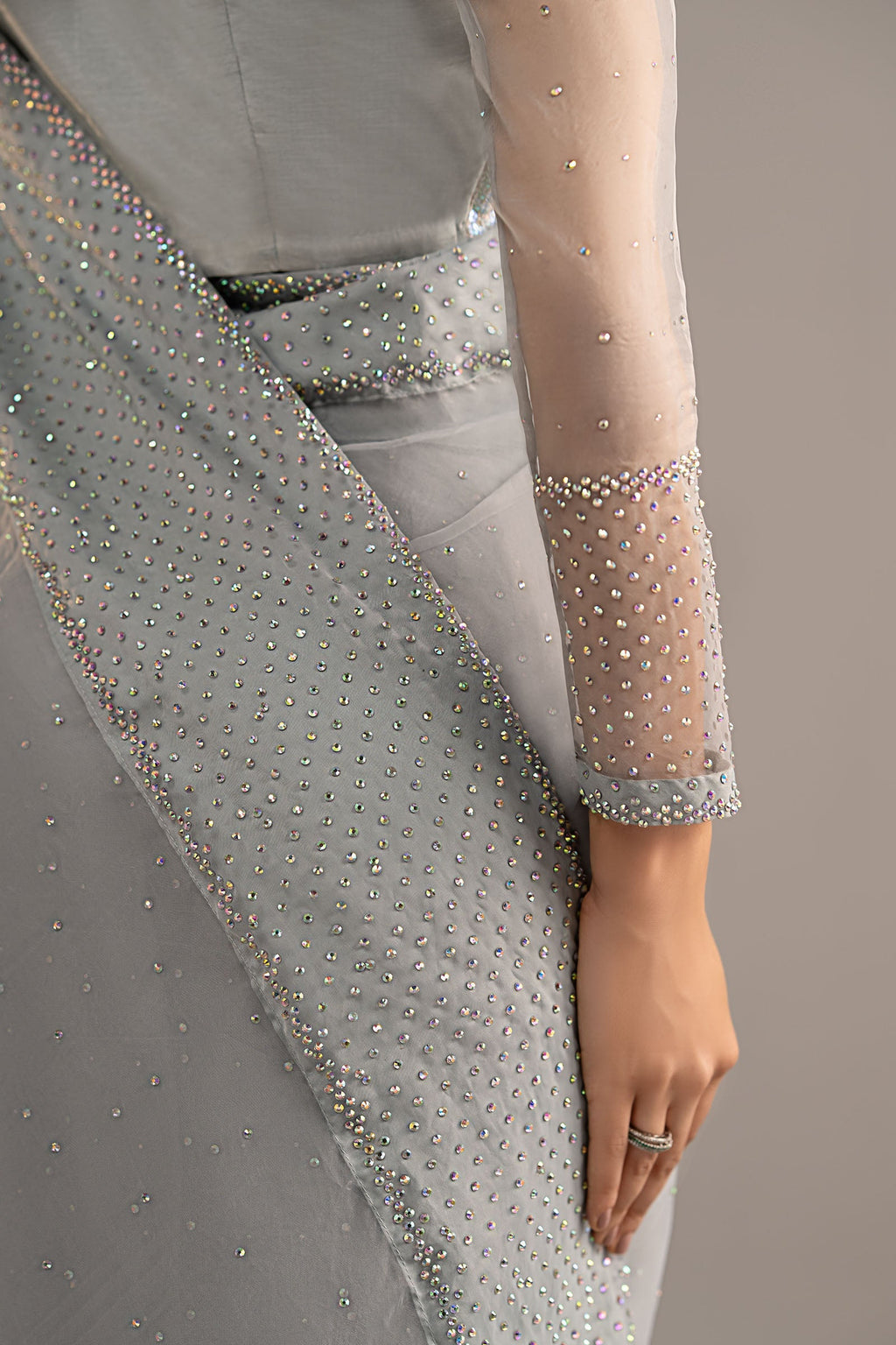 Maria B | Eid Collection 26 | Embellished Organza Saree