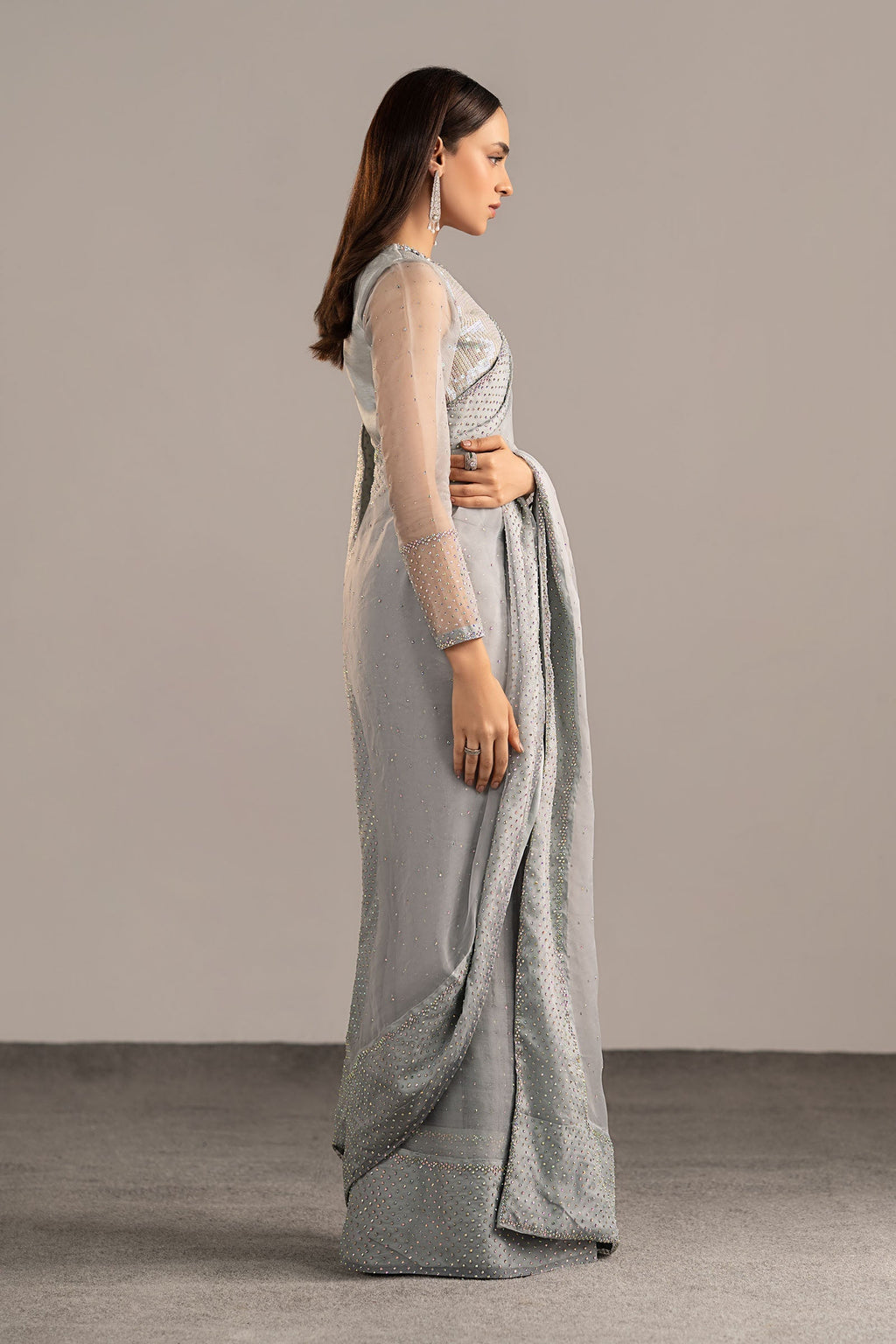 Maria B | Eid Collection 26 | Embellished Organza Saree