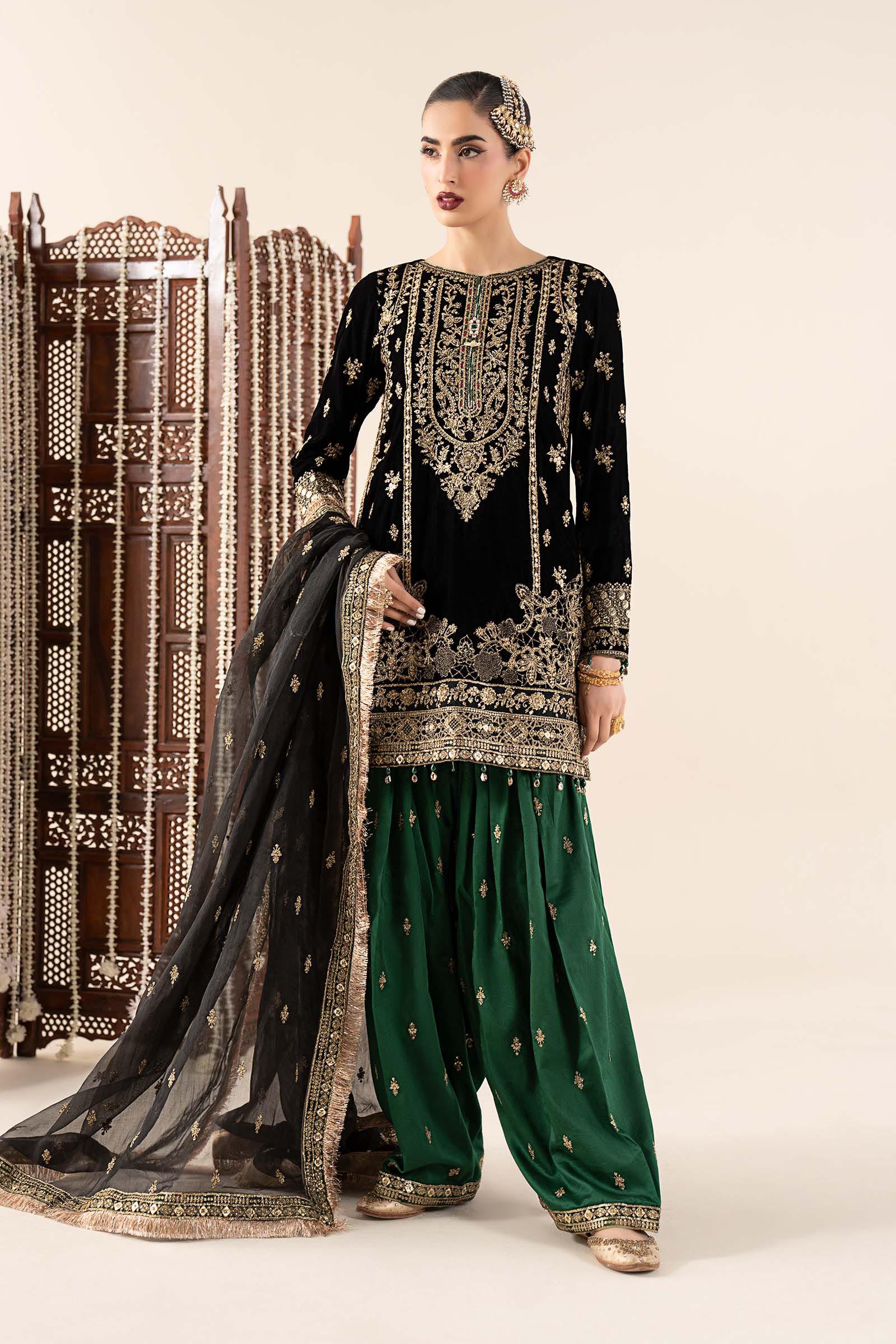 Maria B | Eid Collection 26 | 3 Piece Embroidered Velvet Suit