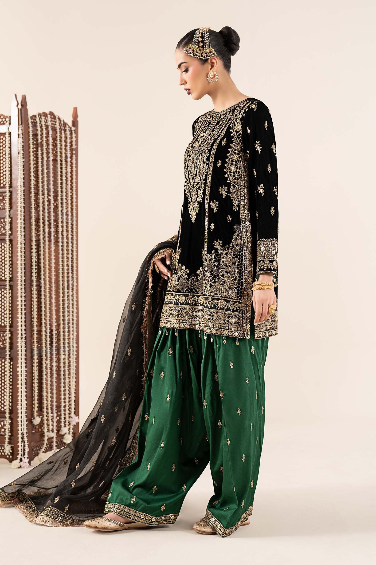 Maria B | Eid Collection 26 | 3 Piece Embroidered Velvet Suit