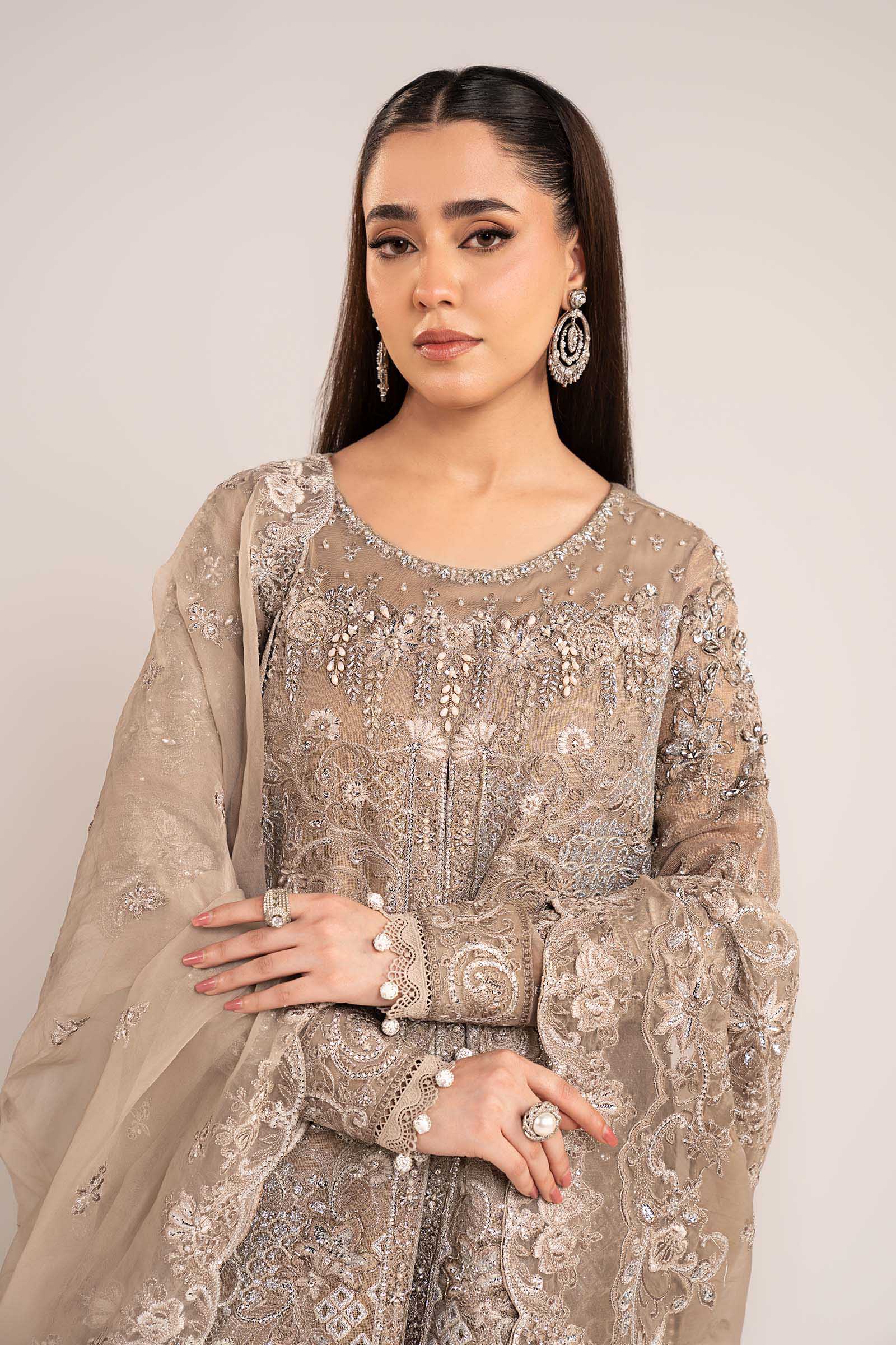 Maria B | Eid Collection Formals 26 | 3 Piece Embroidered Net Suit