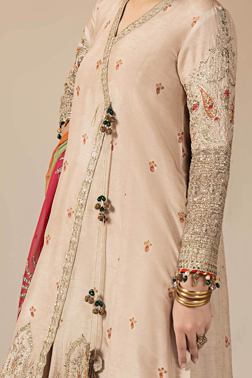 Maria B | Eid Collection 26 | 3 Piece Embroidered Raw Silk Suit