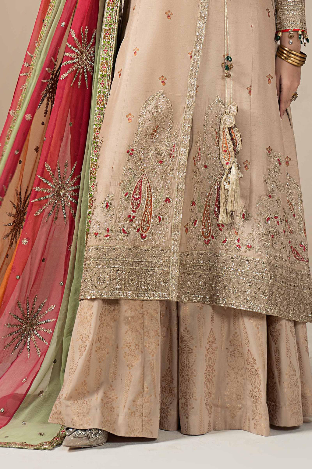 Maria B | Eid Collection 26 | 3 Piece Embroidered Raw Silk Suit