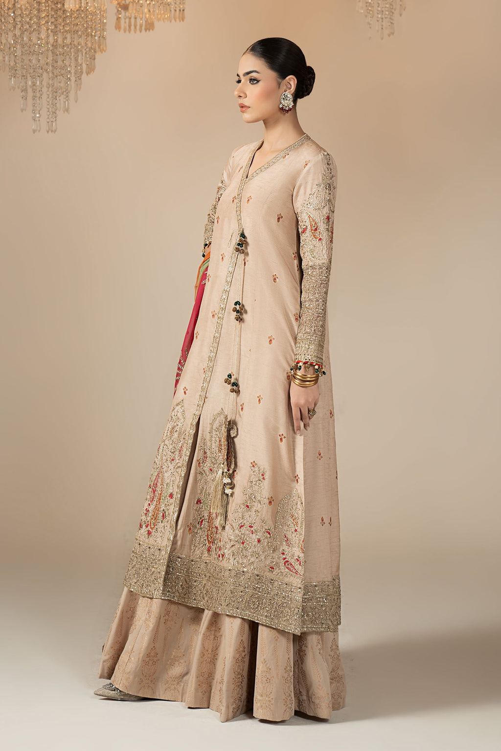Maria B | Eid Collection 26 | 3 Piece Embroidered Raw Silk Suit