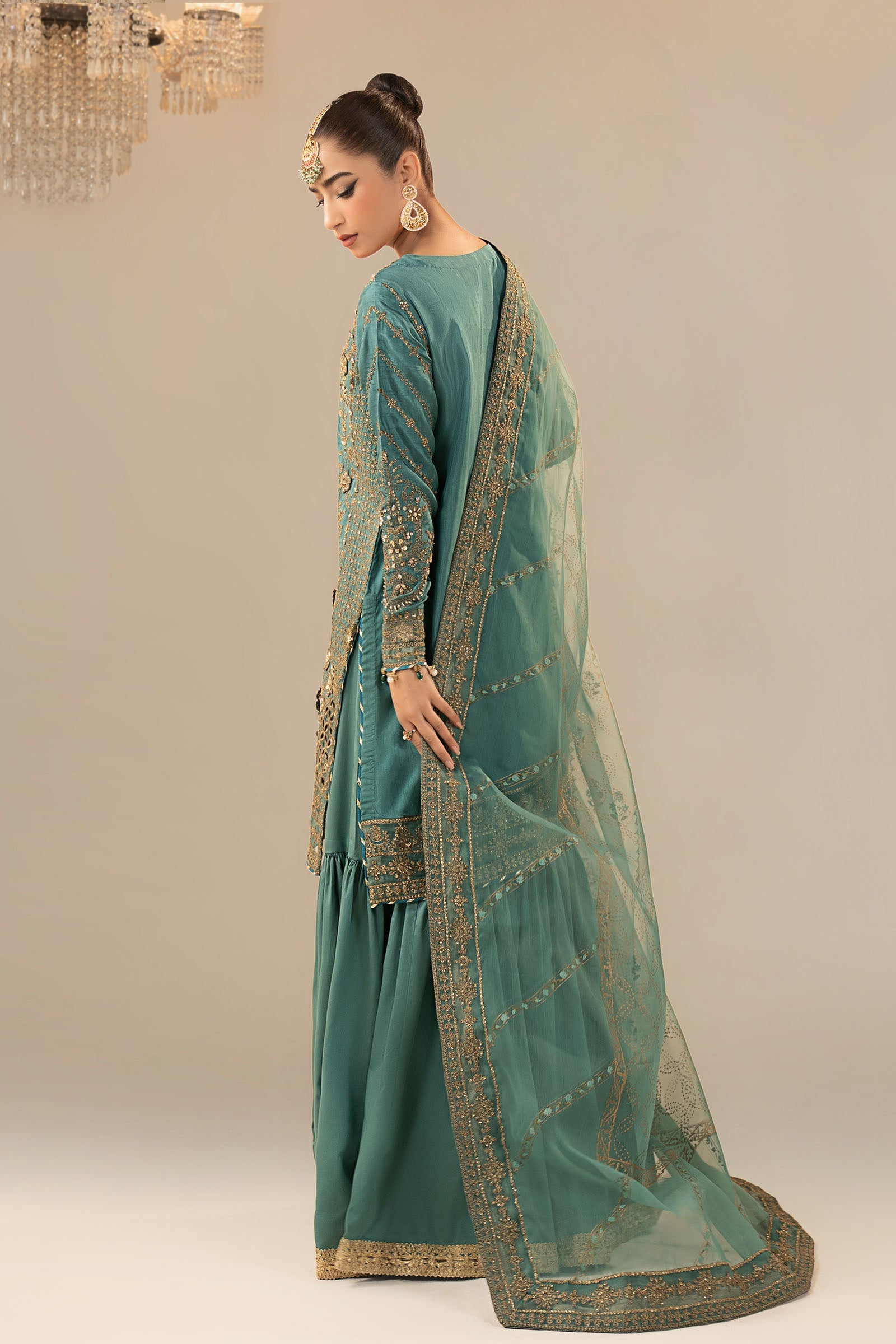 Maria B | Eid Collection 26 | 3 Piece Embroidered Raw Silk Suit