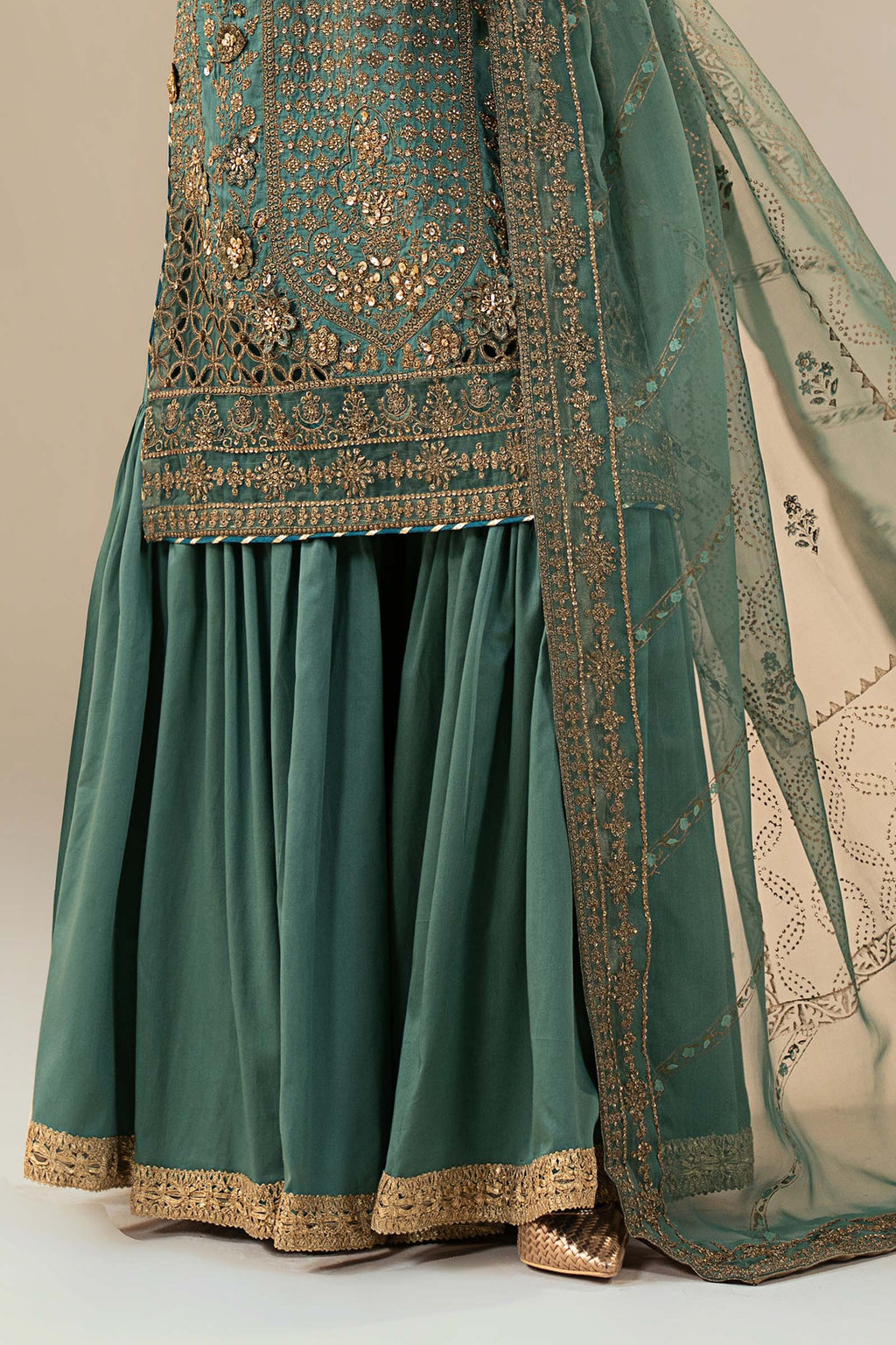 Maria B | Eid Collection 26 | 3 Piece Embroidered Raw Silk Suit