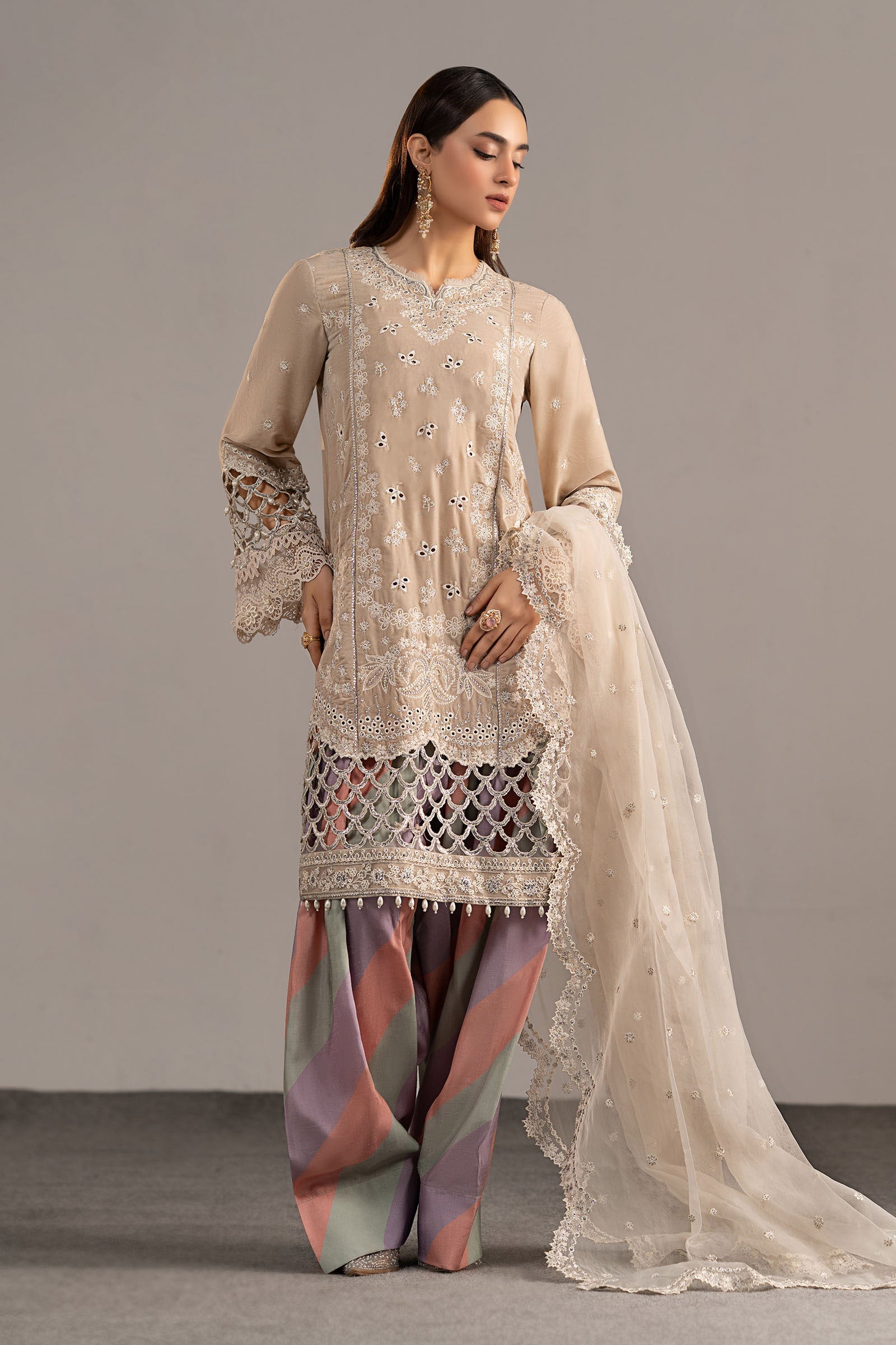 Maria B | Eid Collection 26 | 3 Piece Embroidered Velvet Suit