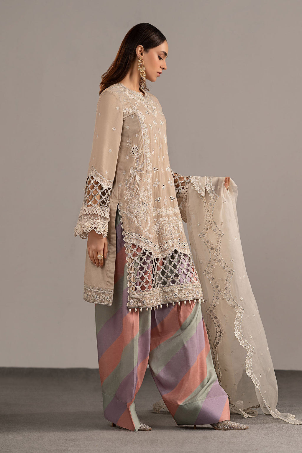 Maria B | Eid Collection 26 | 3 Piece Embroidered Velvet Suit