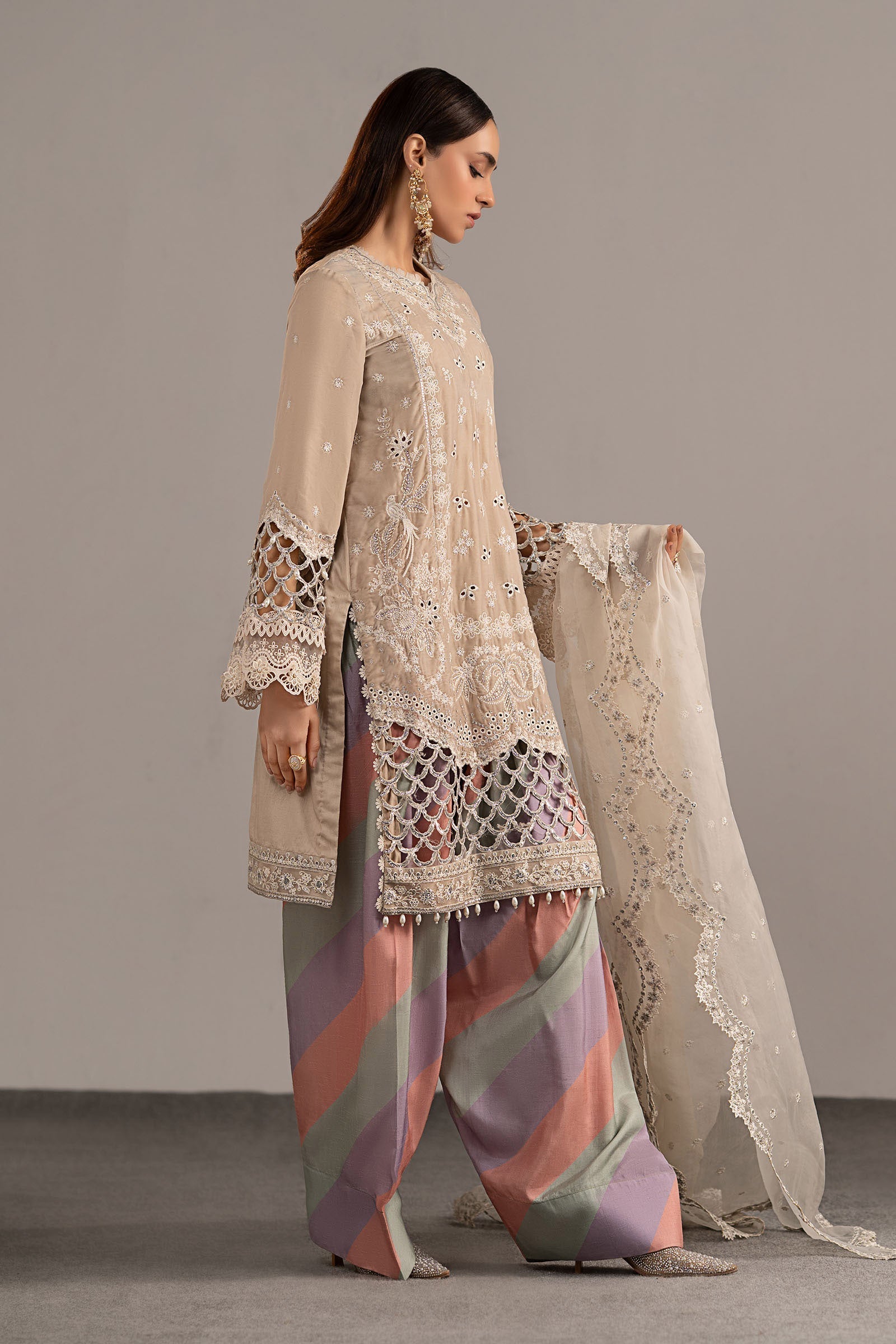 Maria B | Eid Collection 26 | 3 Piece Embroidered Velvet Suit