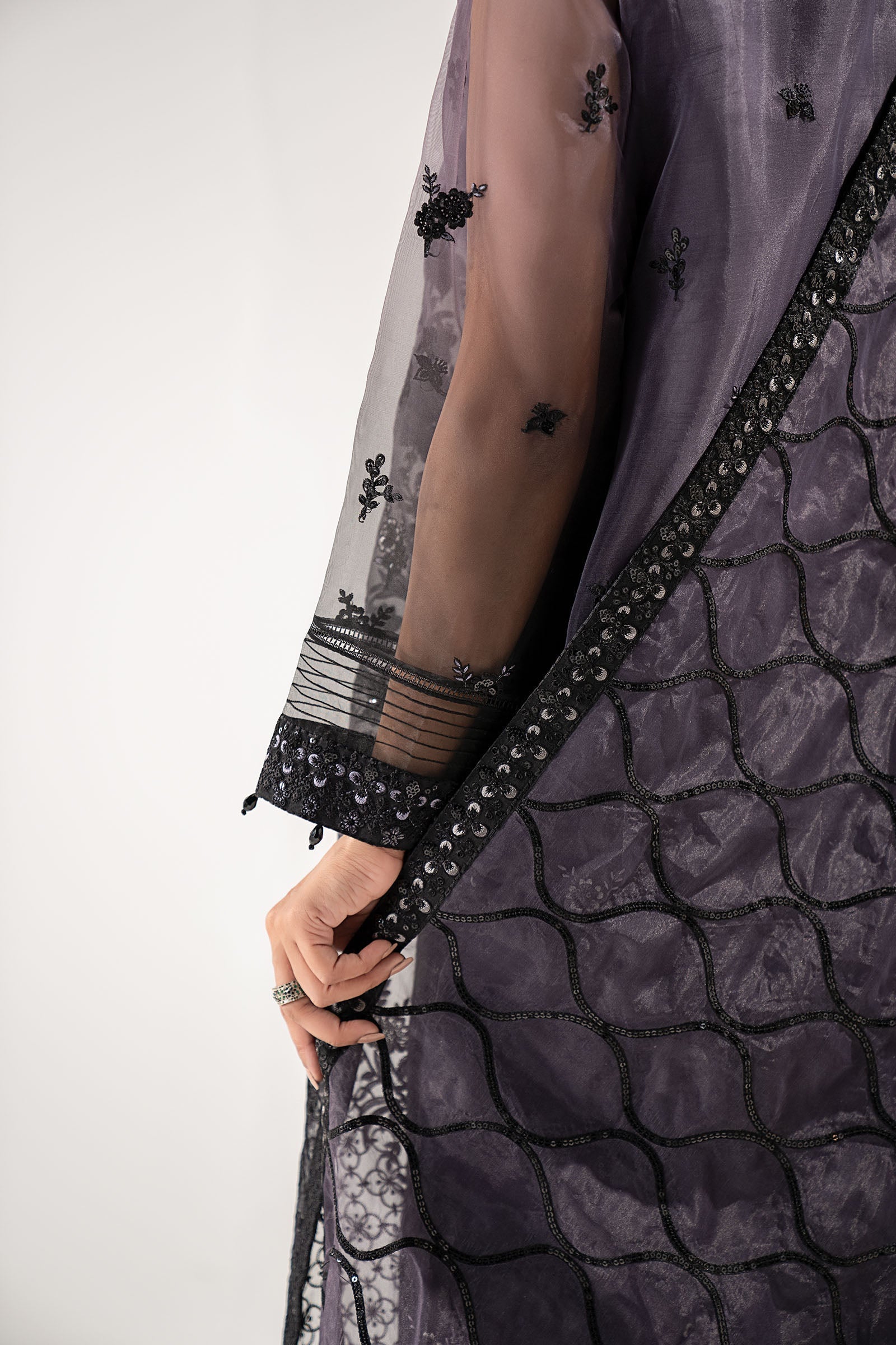 Maria B | Pre Fall 25 | Organza Suit-W25-34