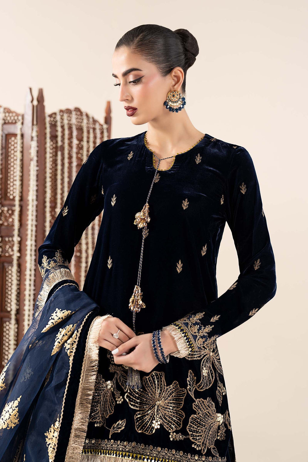 Maria B | Pre Fall 25 | SF-W25-43-Navy Blue