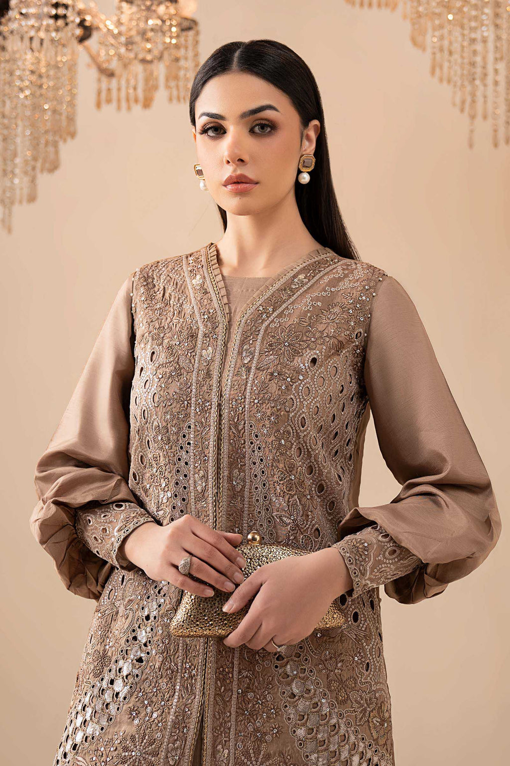 Maria B | Eid Collection 26 | 3 Piece Embroidered Raw Silk Suit