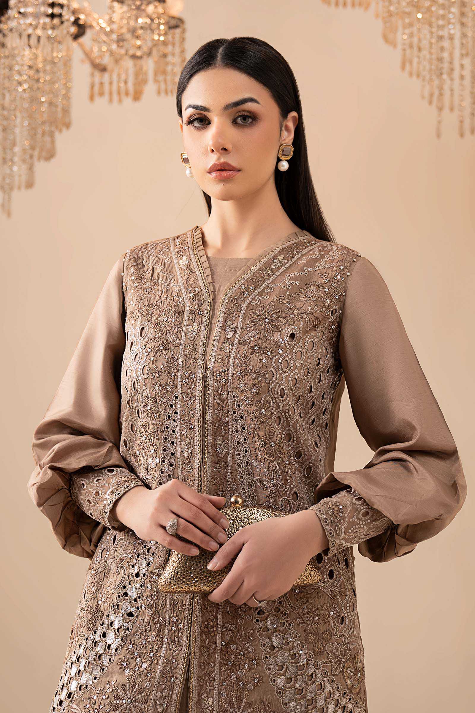 Maria B | Eid Collection 26 | 3 Piece Embroidered Raw Silk Suit