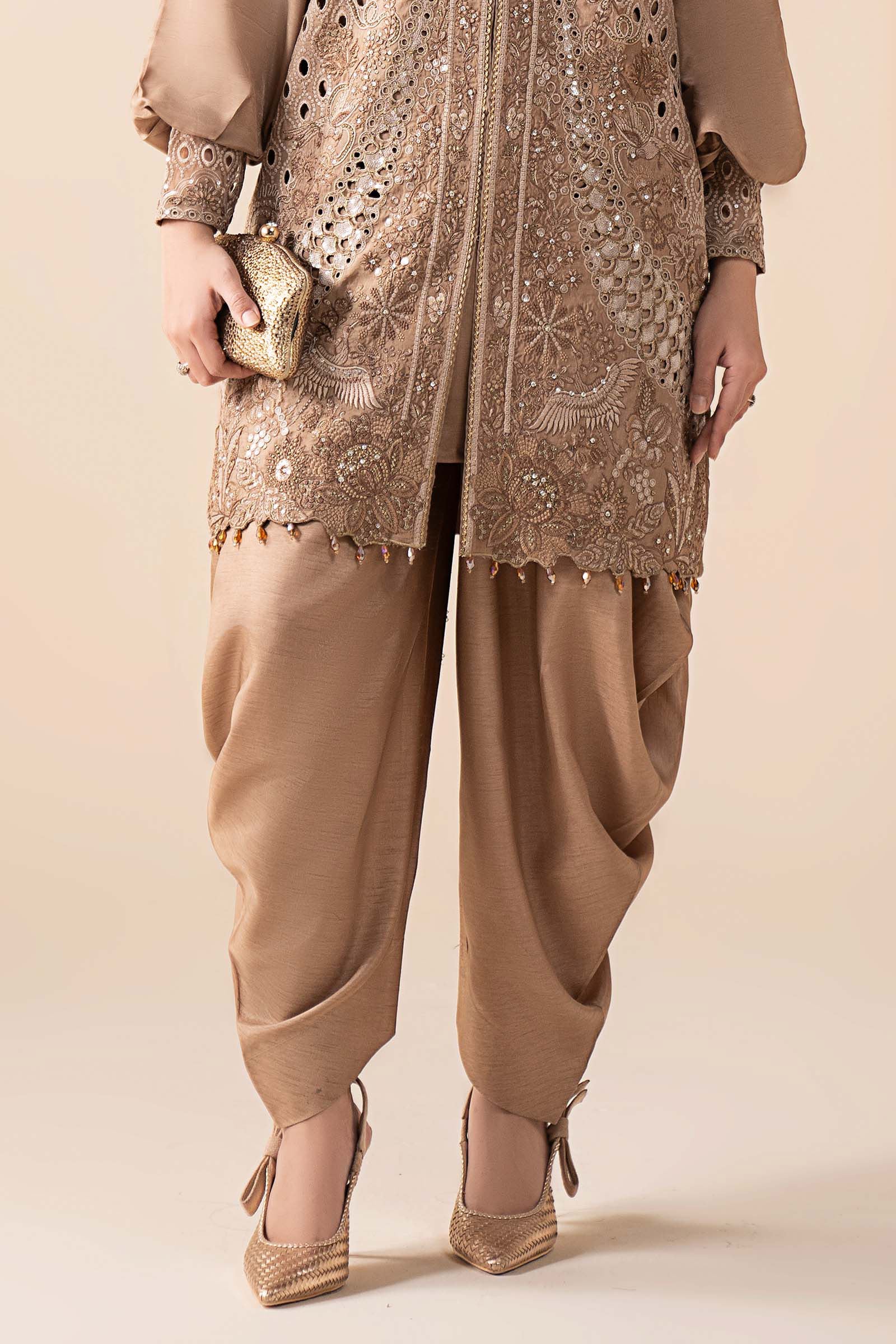 Maria B | Eid Collection 26 | 3 Piece Embroidered Raw Silk Suit