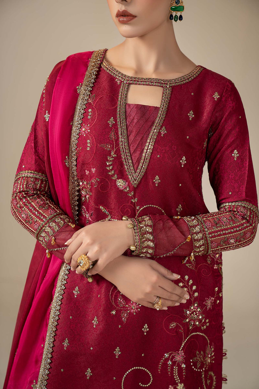 Maria B | Eid Collection 26 | 3 Piece Embroidered Jacquard Suit