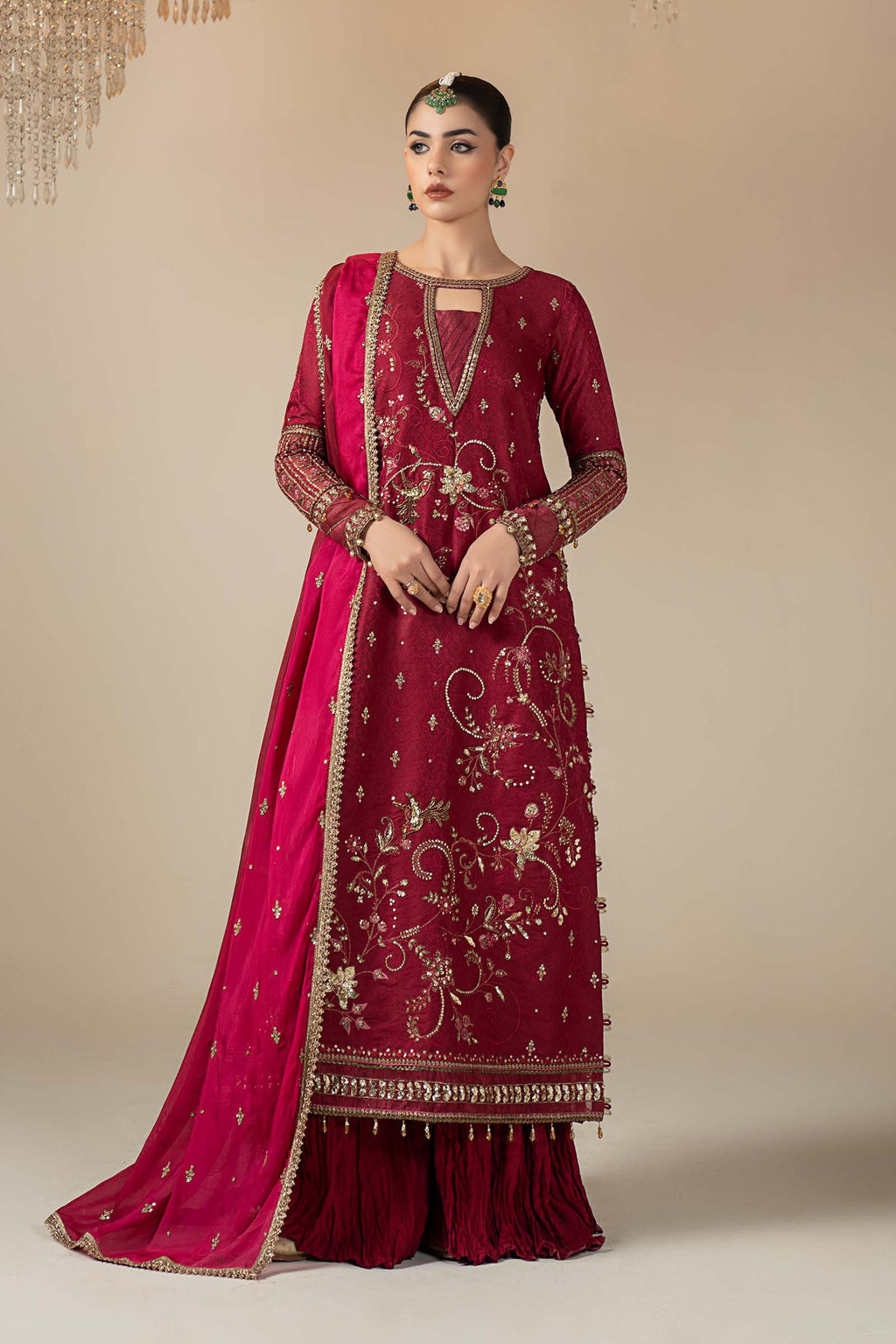 Maria B | Eid Collection 26 | 3 Piece Embroidered Jacquard Suit