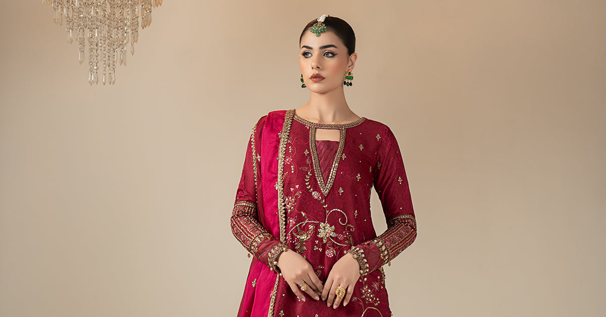 Maria B | Eid Collection 26 | 3 Piece Embroidered Jacquard Suit