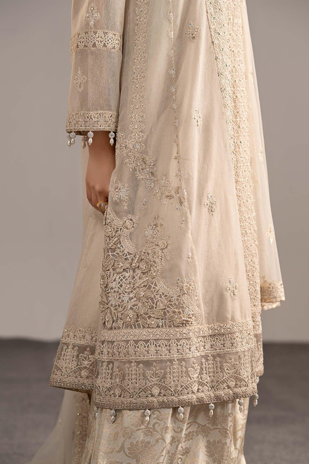 Maria B | Eid Collection 26 | 3 Piece Embroidered Cotton Net Suit