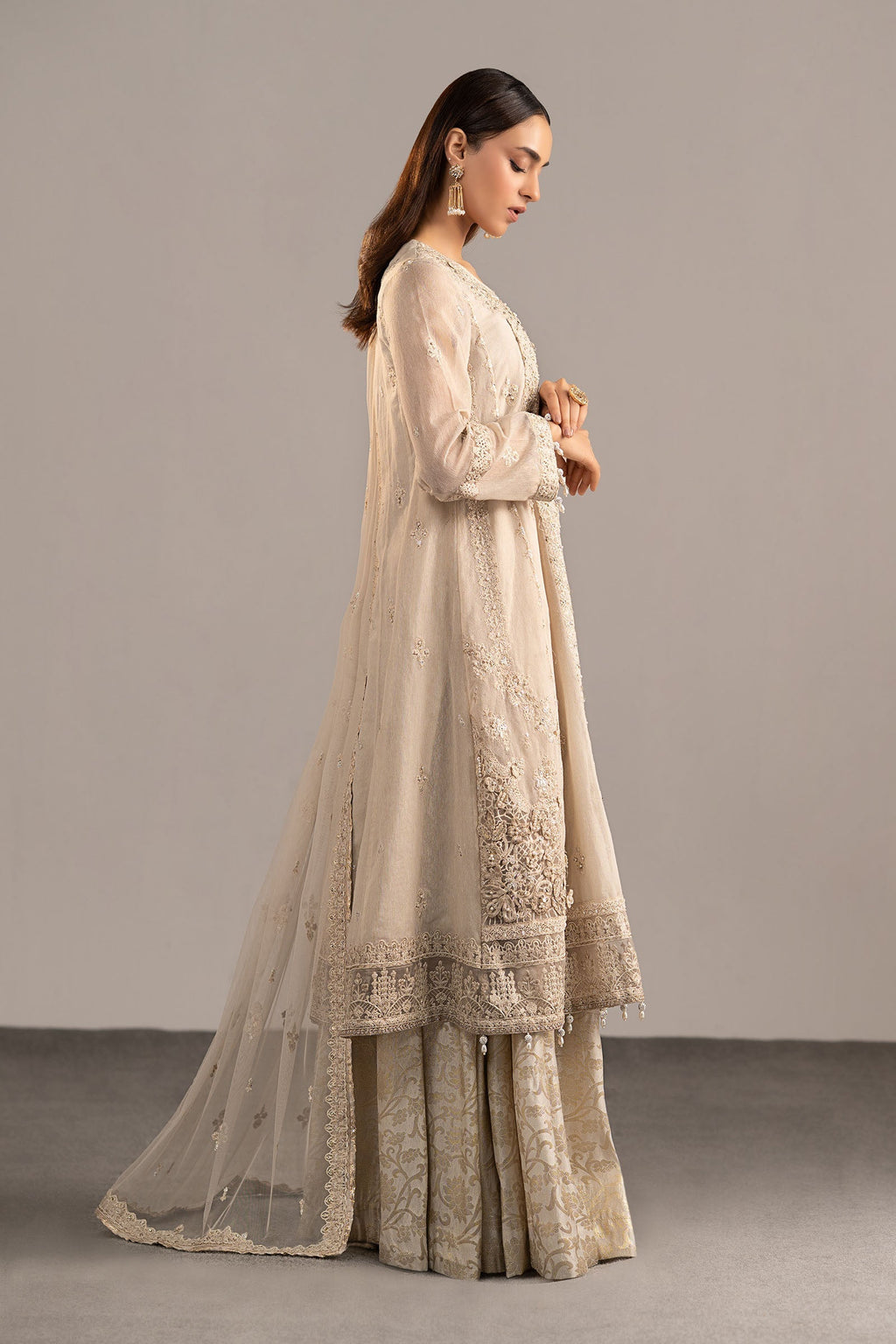 Maria B | Eid Collection 26 | 3 Piece Embroidered Cotton Net Suit