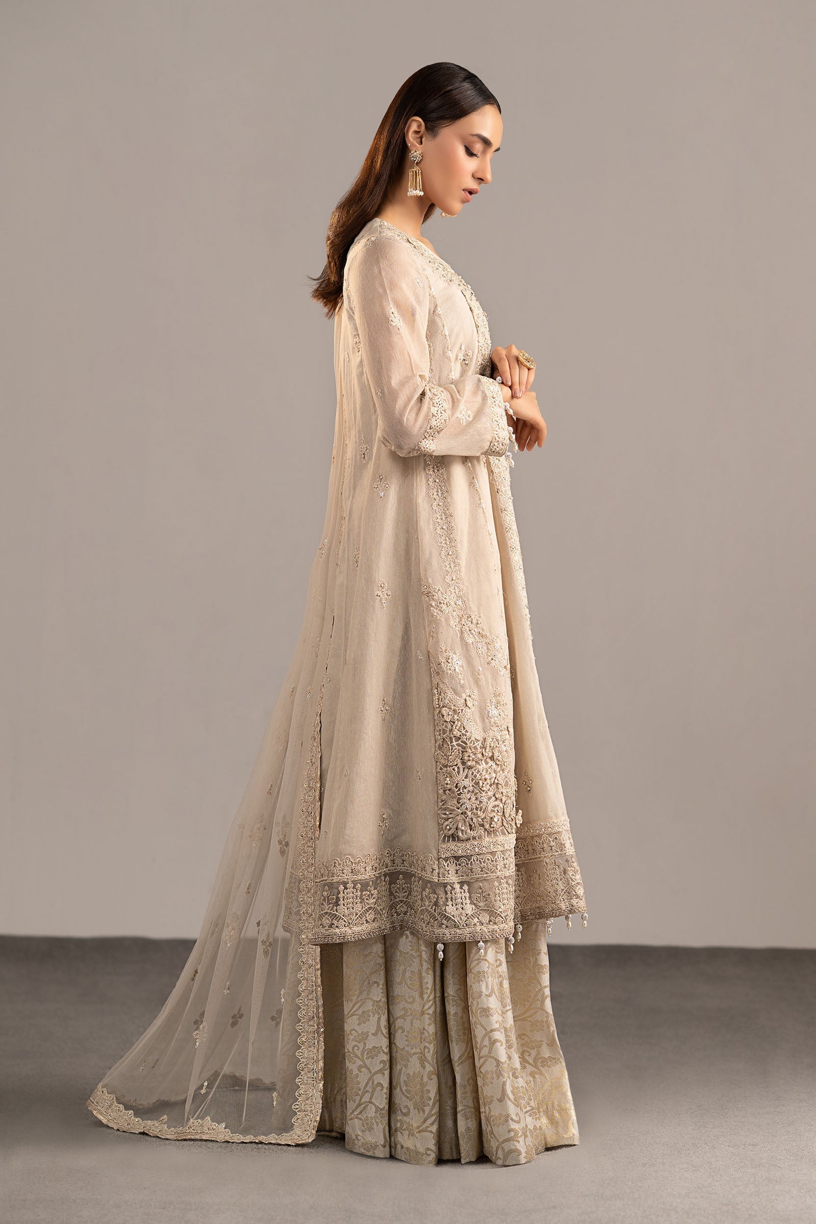 Maria B | Eid Collection 26 | 3 Piece Embroidered Cotton Net Suit