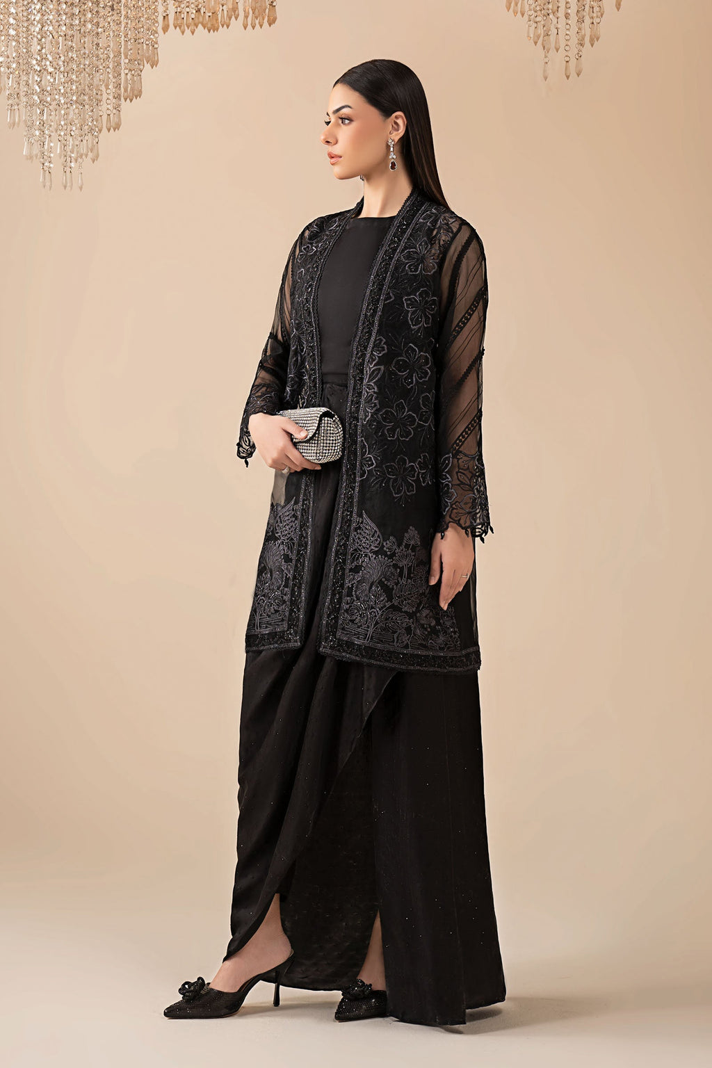 Maria B | Eid Collection 26 | 4 Piece Embroidered Organza Suit