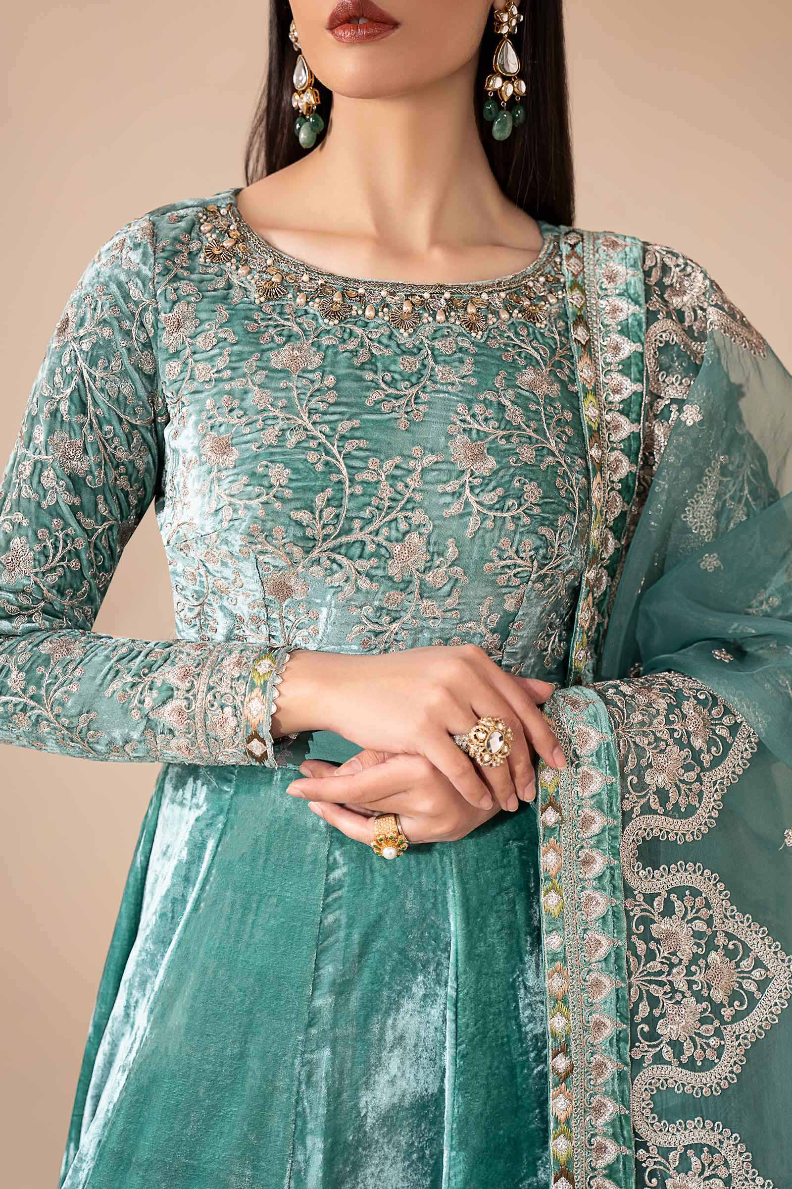 Maria B | Eid Collection 26 | 3 Piece Embroidered Velvet Suit