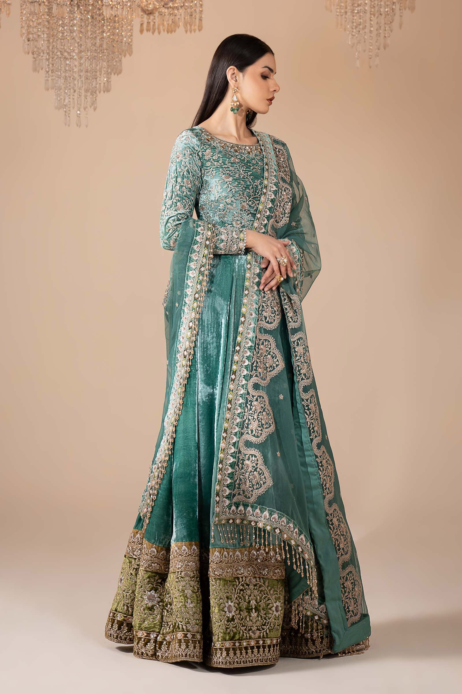 Maria B | Eid Collection 26 | 3 Piece Embroidered Velvet Suit