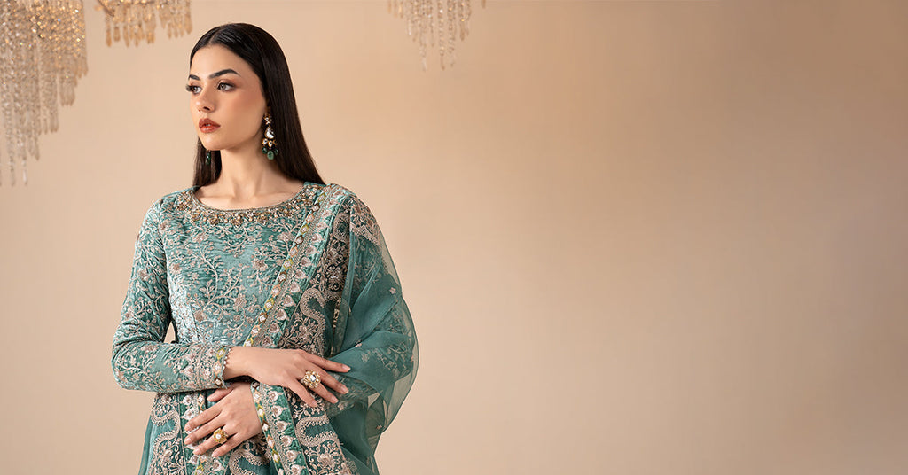 Maria B | Eid Collection 26 | 3 Piece Embroidered Velvet Suit