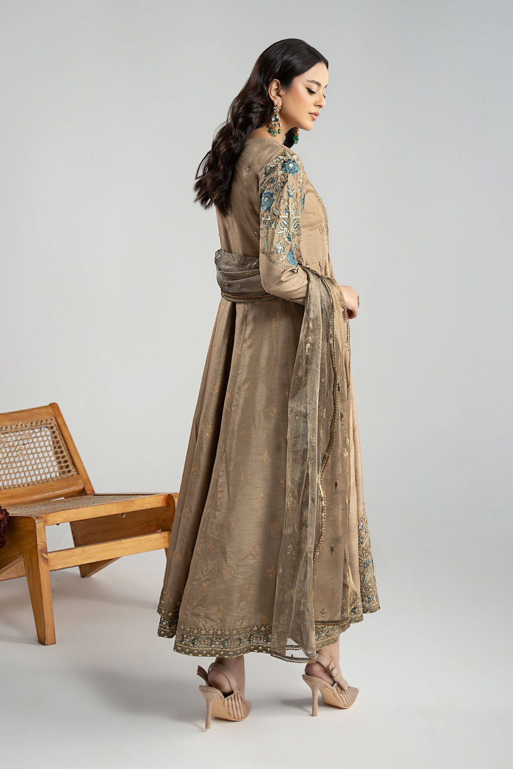 Maria B | Eid Collection 26 | 3 Piece Embroidered Raw Silk Suit