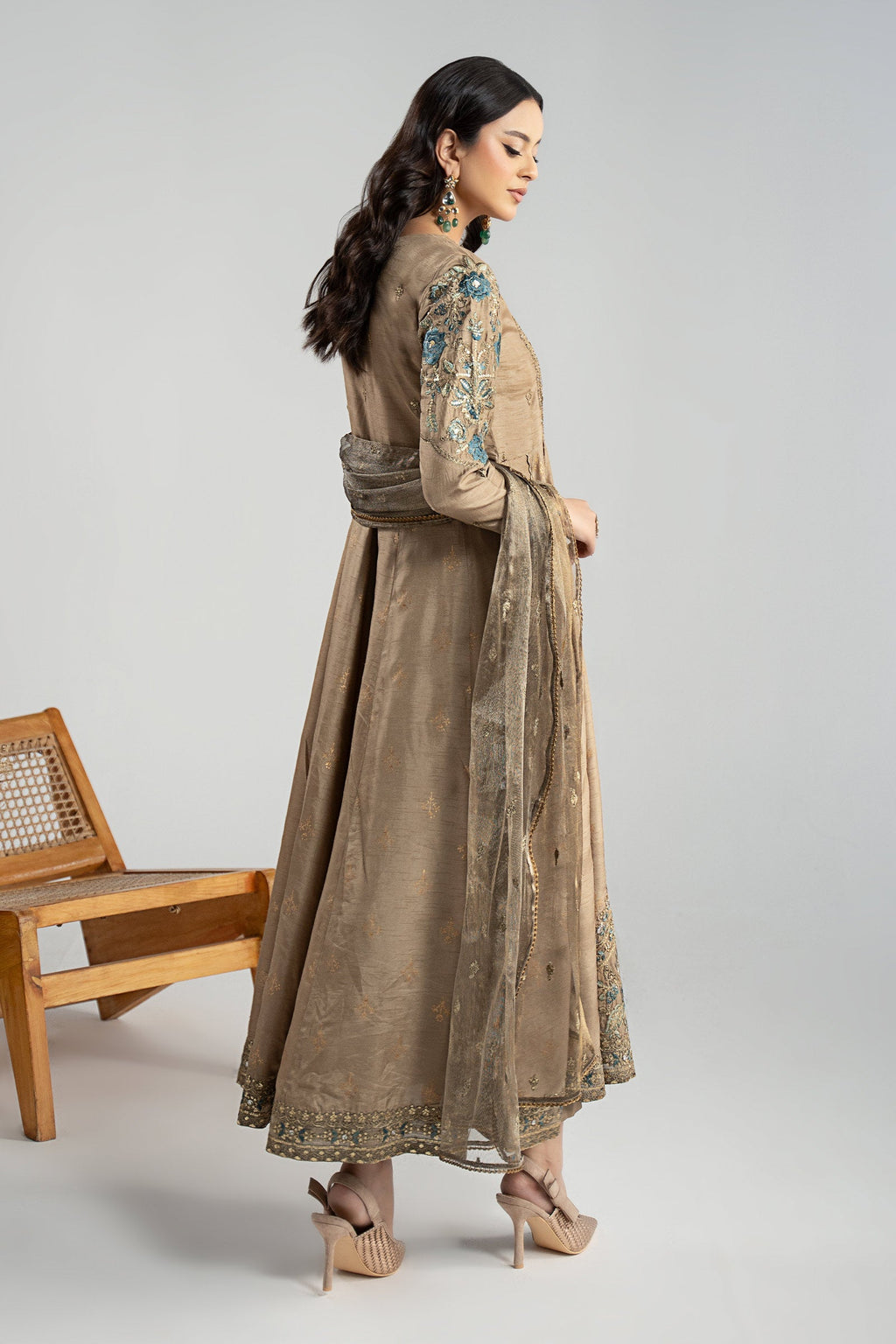 Maria B | Eid Collection 26 | 3 Piece Embroidered Raw Silk Suit